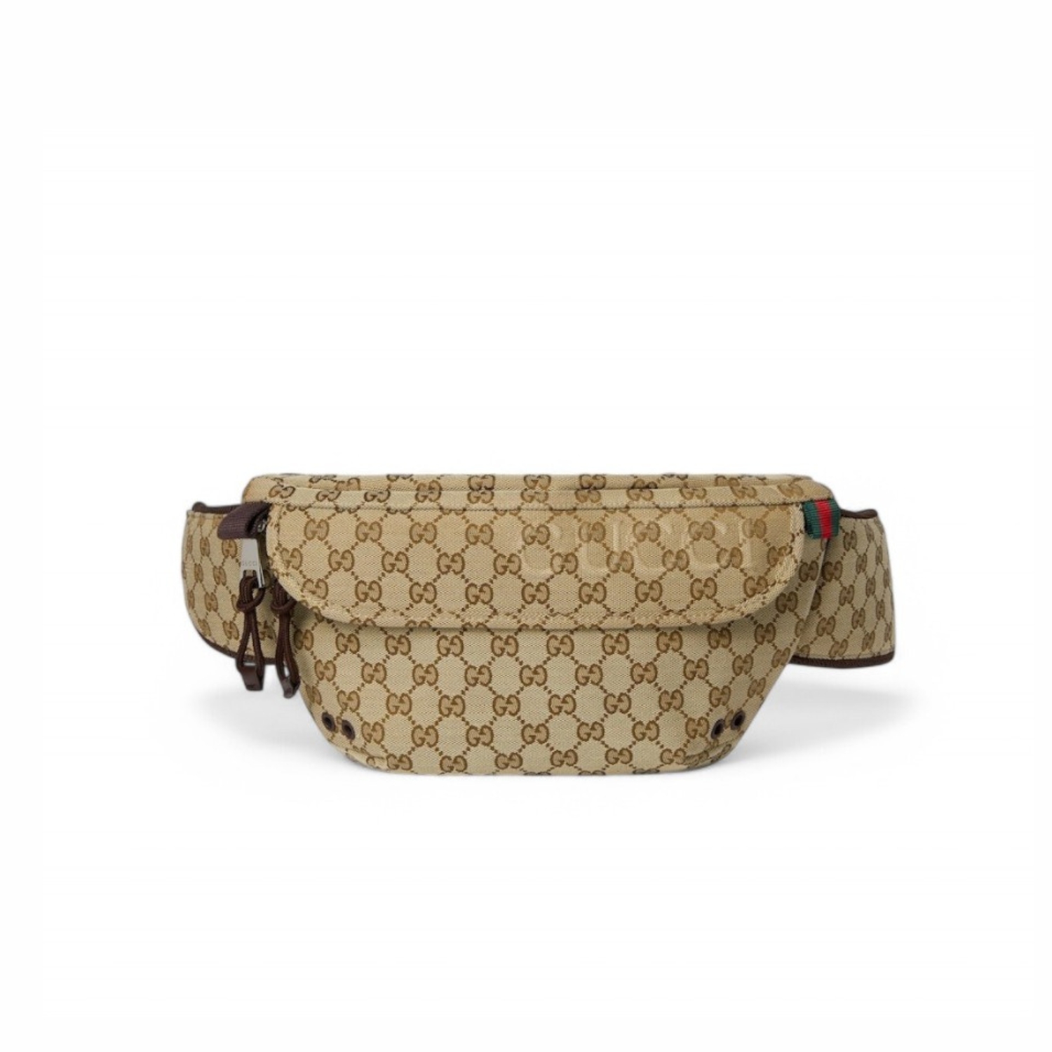 Gvc*1 Small GG Belt Bag Beige And Dark Brown For Men 12.6in/32cm 804262 FADUK 9853