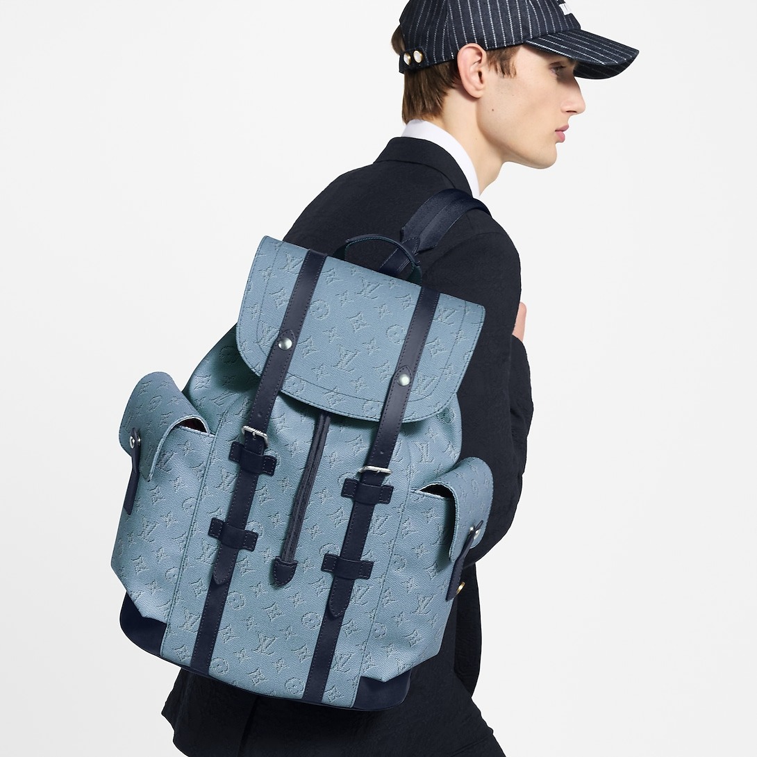 L0vis Vvtt0n Christopher MM Bag Blue For Men 44cm/17in – M14676