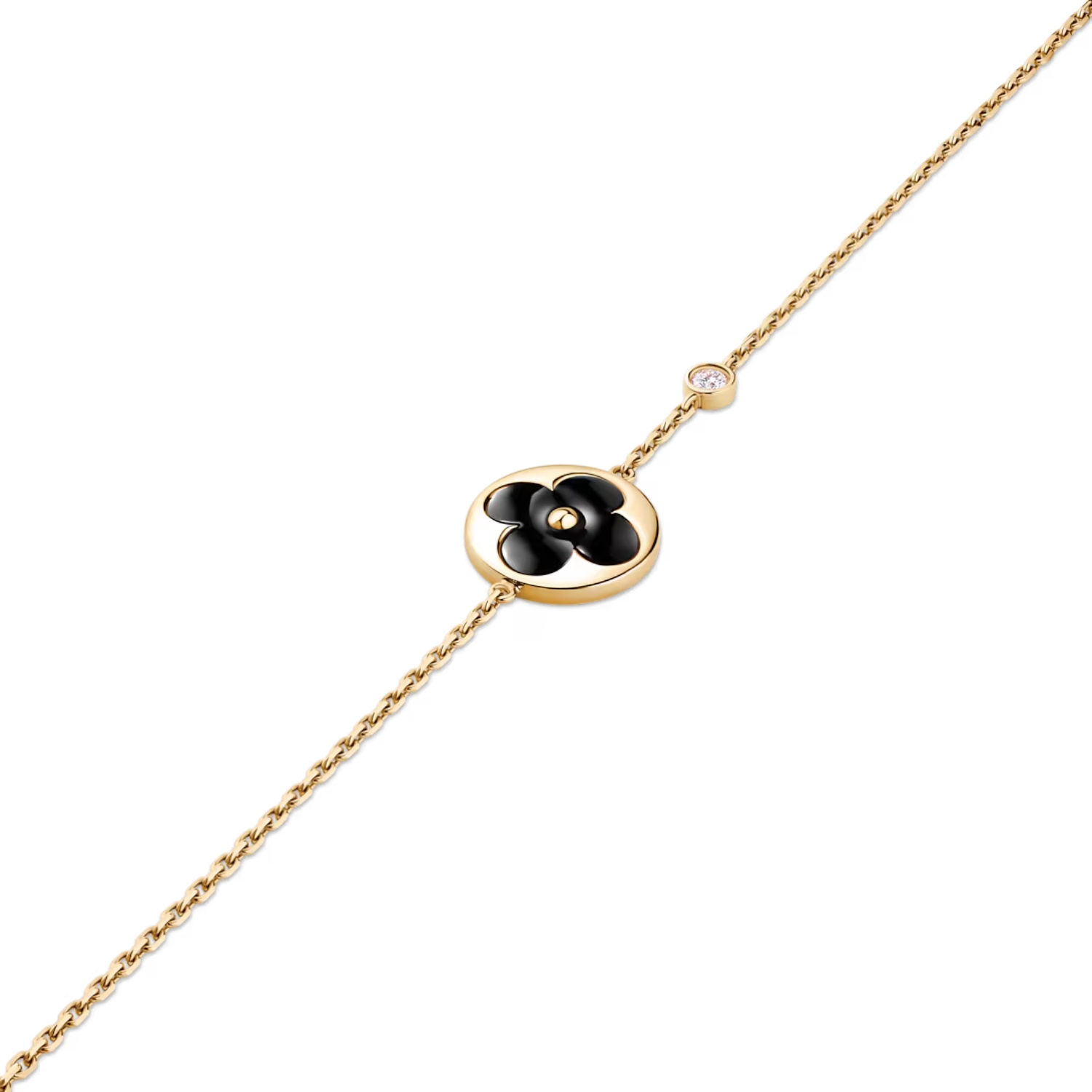L0vis Vvtt0n Color Blossom BB Sun Bracelet Gold-Toned For Women QA5118