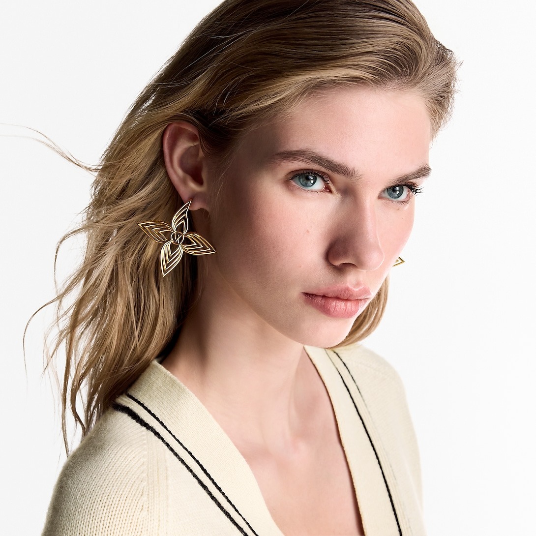 L0vis Vvtt0n Breeze Earrings Gold-Toned For Women – M02659