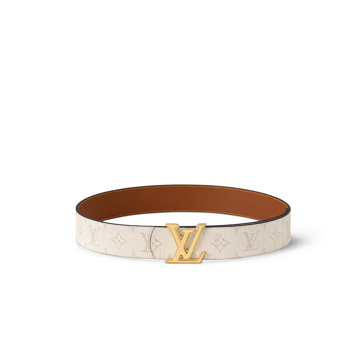 L0vis Vvtt0n LV Dimension 40mm Reversible Belt Beige For Men M4154S