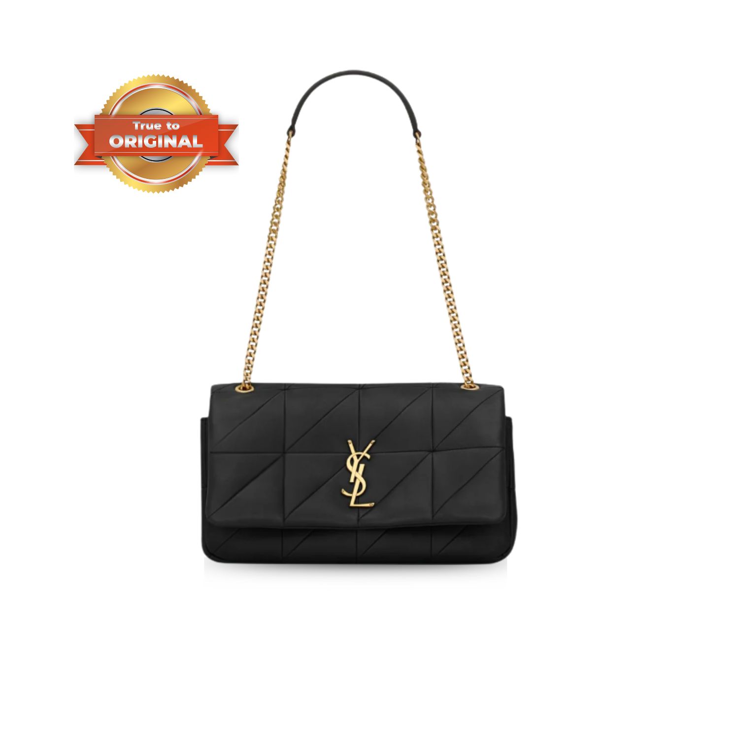 [True-to-ORIGINAL] Sa1nt Lau*nt Jamie Medium Chain Bag Black For Women 9.8in/25cm