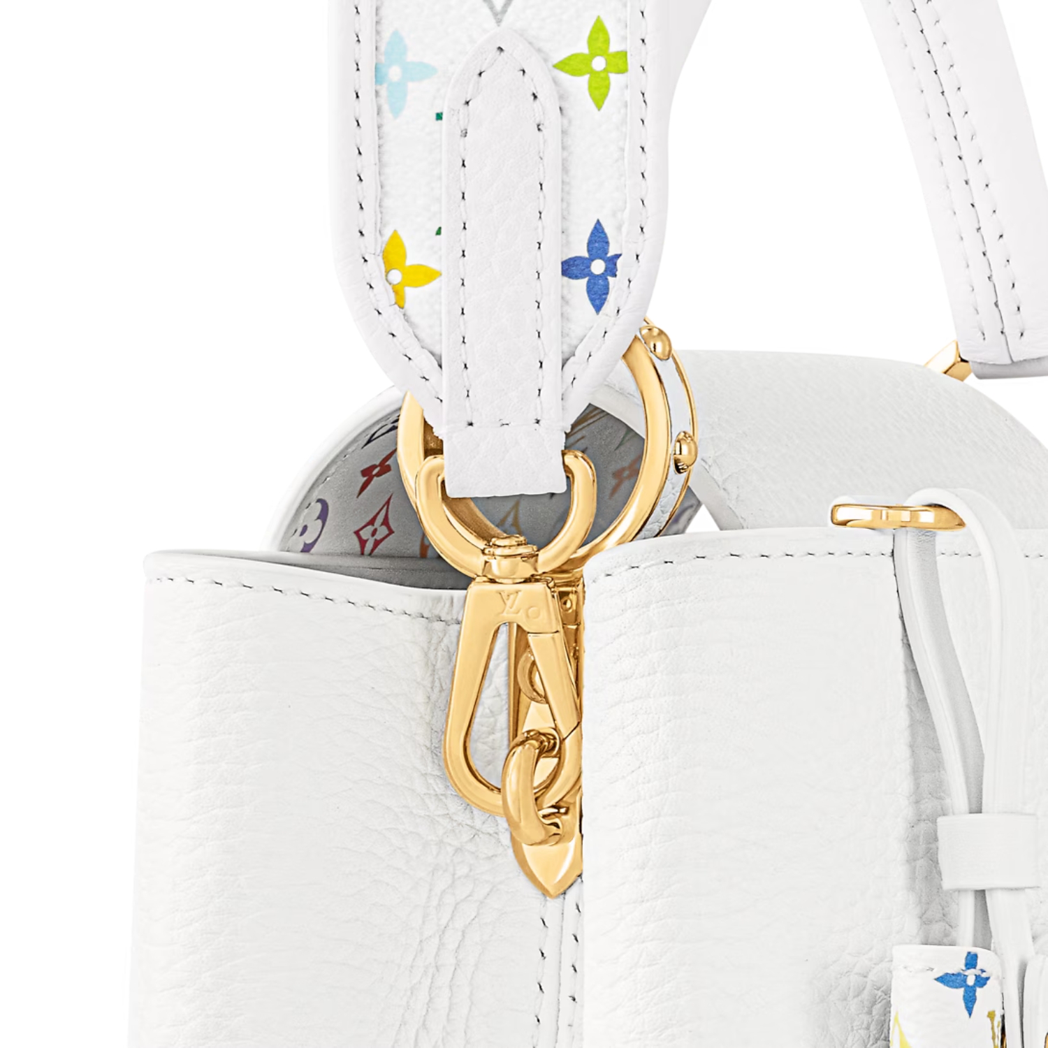 [True-to-ORIGINAL] L0vis Vvtt0n LV x TM Capucines BB White For Women 10.6in/27cm M13253