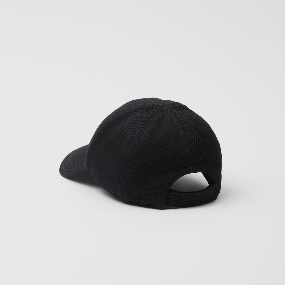 Pra*a Drill Baseball Cap Black For Men 1HC274_2CXL_F0002