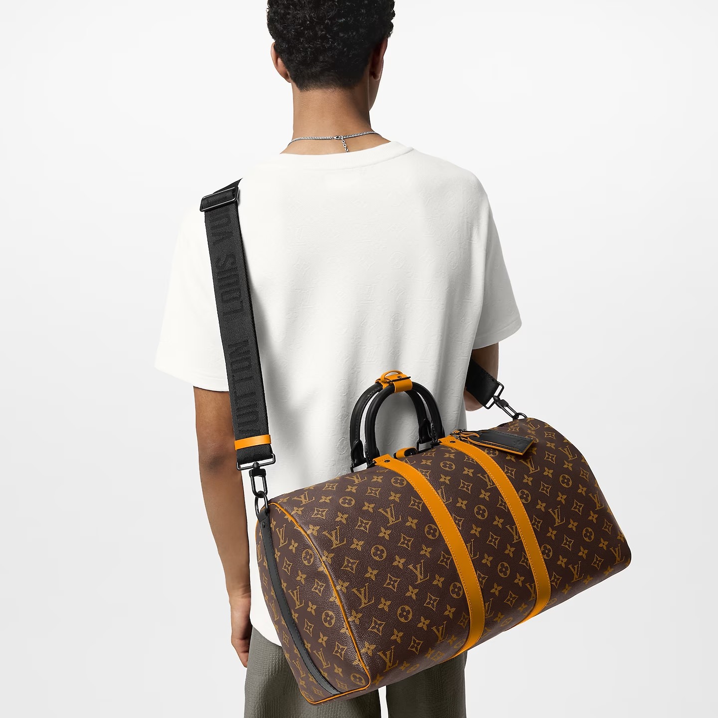 [True-to-ORIGINAL] L0vis Vvtt0n Keepall Bandoulière 45 Bag Brown For Men 17,7in/45cm M46703