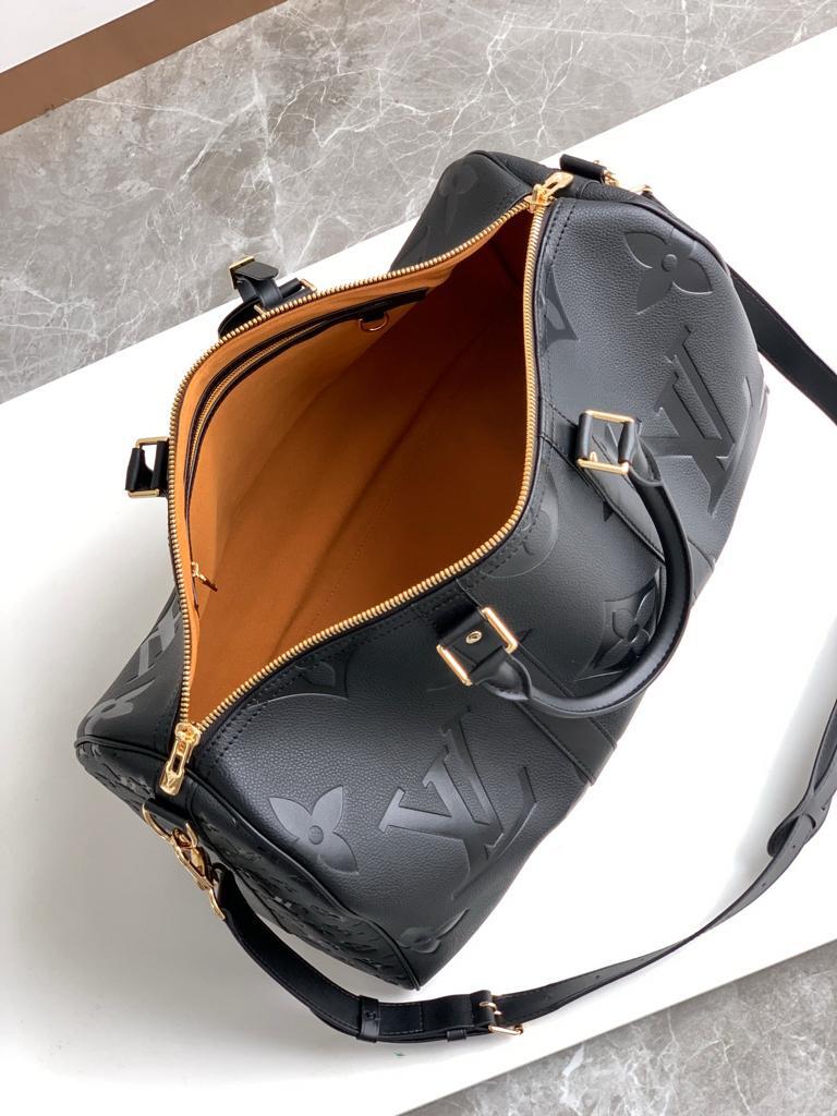 [True-to-ORIGINAL] L0vis Vvtt0n Keepall Bandoulière 45 Bag Black For Men 17,7in/45cm M45532