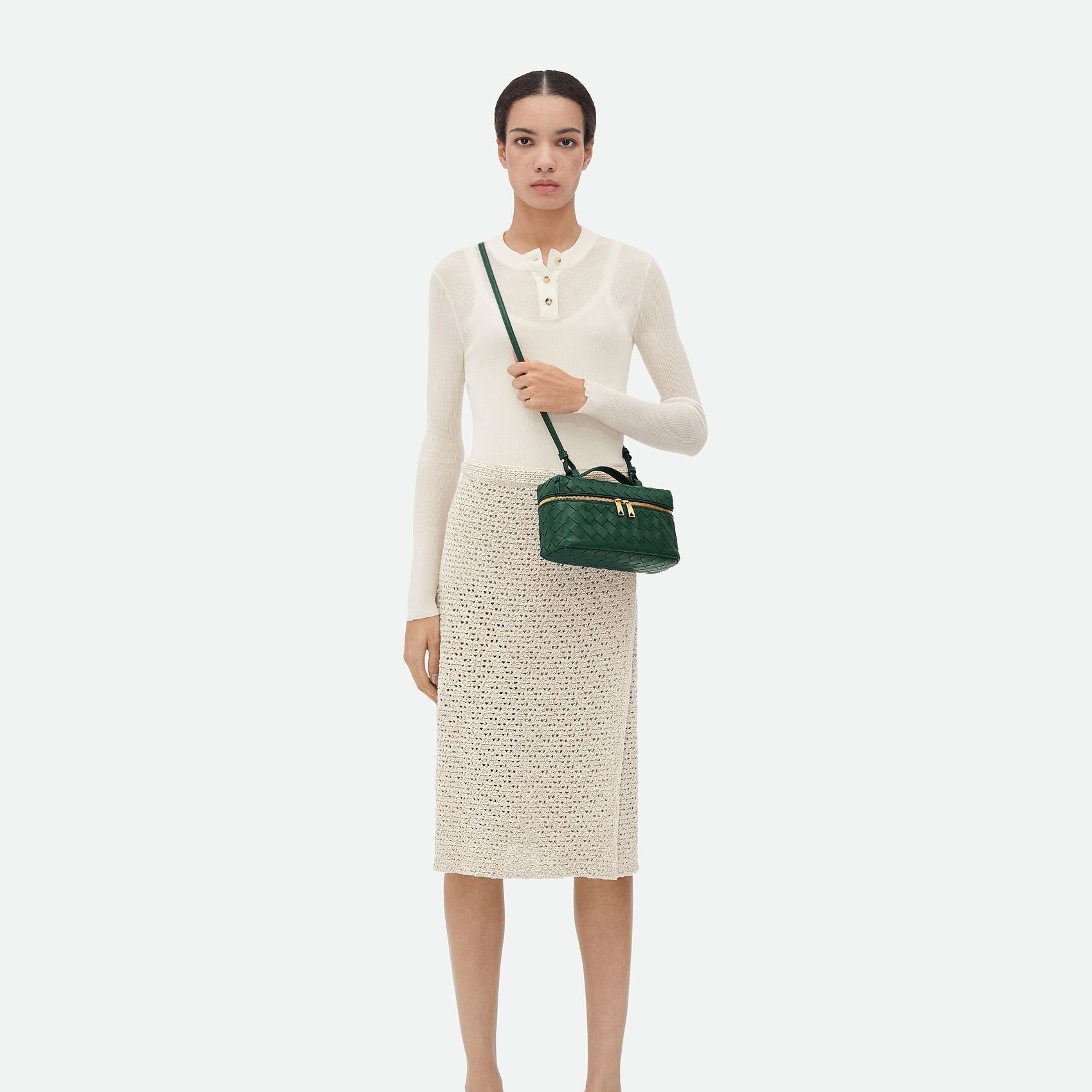 [True-to-ORIGINAL] B0tt*ga Ven*ta Bang Bang Emerald Green For Women 23cm/9.1in 789109V3IV13049