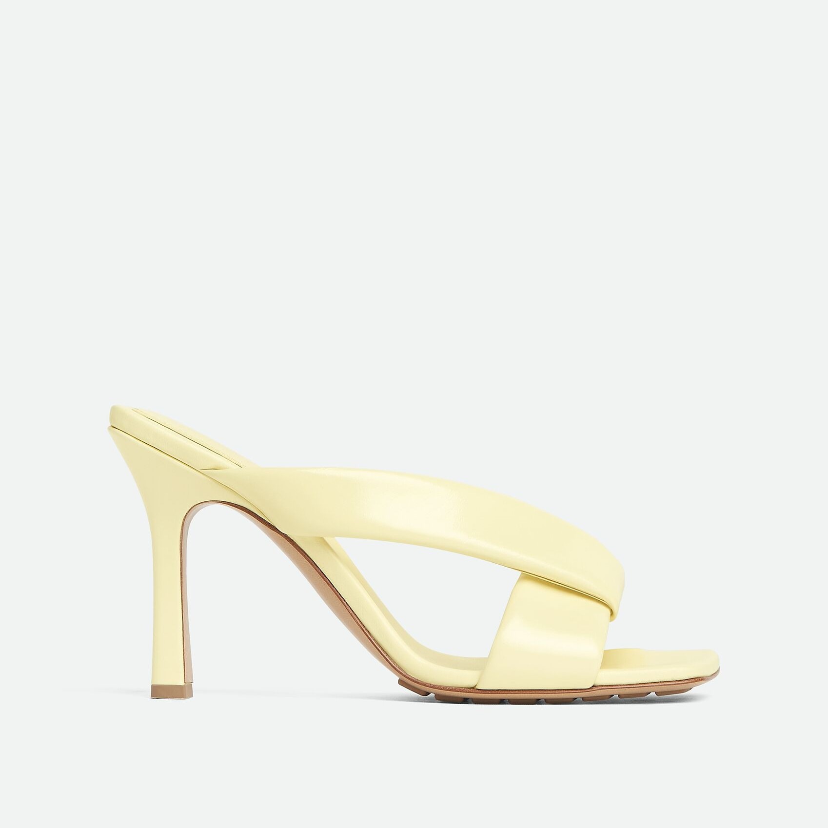 B0tt*ga Ven*ta Riva Mule High Heel Camomile For Women 827612V3H907138
