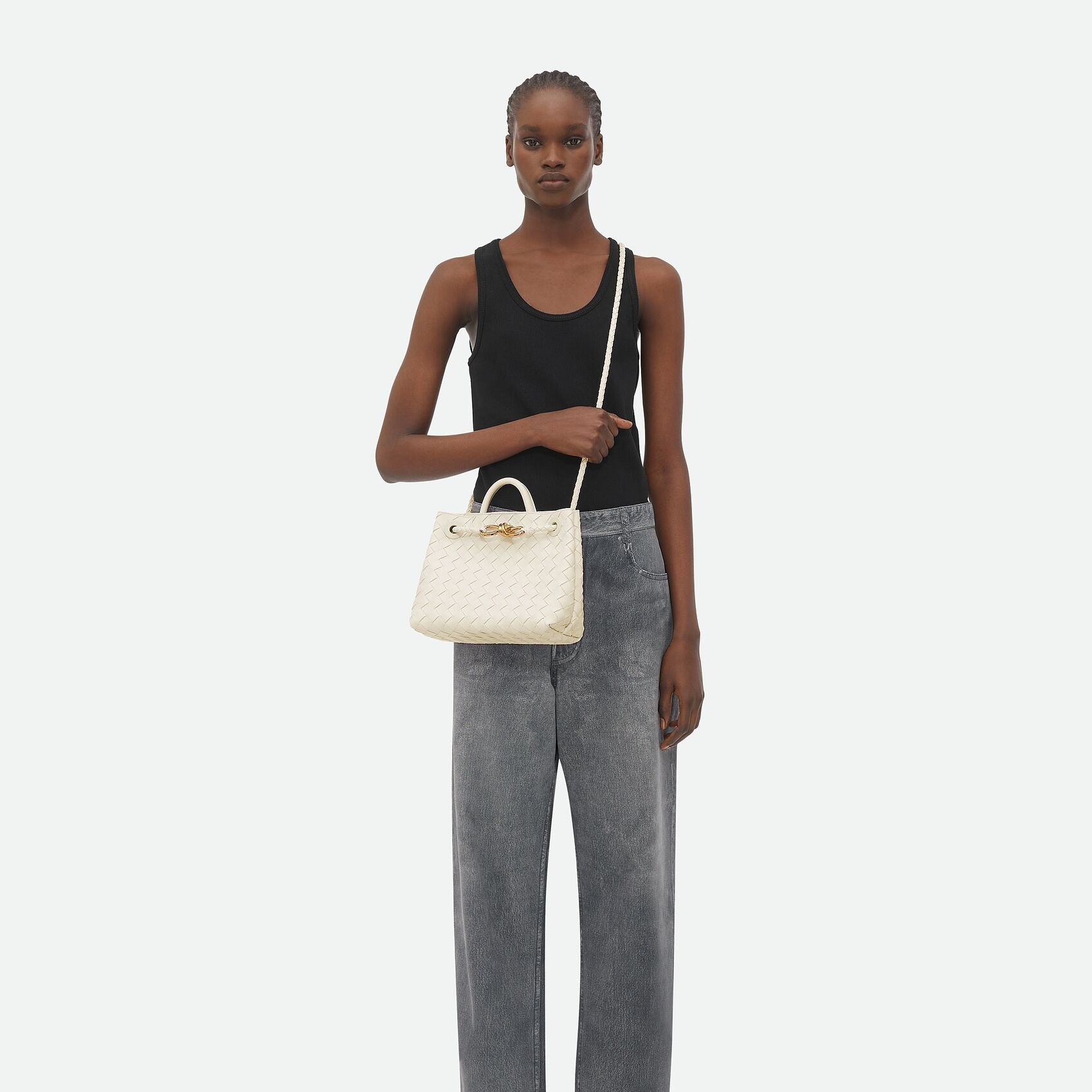 [True-to-ORIGINAL] B0tt*ga Ven*ta Small Andiamo Sea Salt For Women 25cm/9.8in 766014VCPP19211