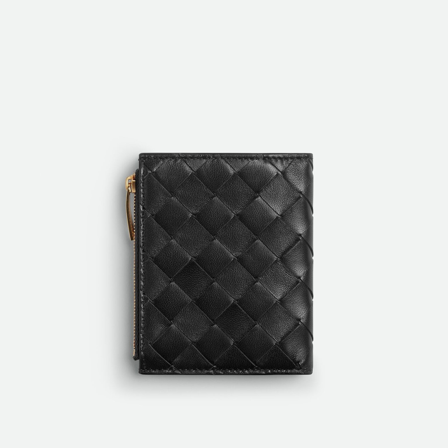 B0tt*ga Ven*ta Small Bi-Fold Wallet Black For Women 9cm/3.5in 742330VCPP38425