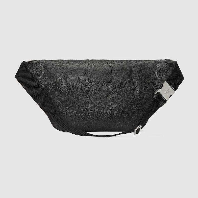 [True-to-ORIGINAL] Gvc*1 GG Jumbo Large Belt Bag Black For Men 26cm/10.2in ‎645093 AABY7 1000