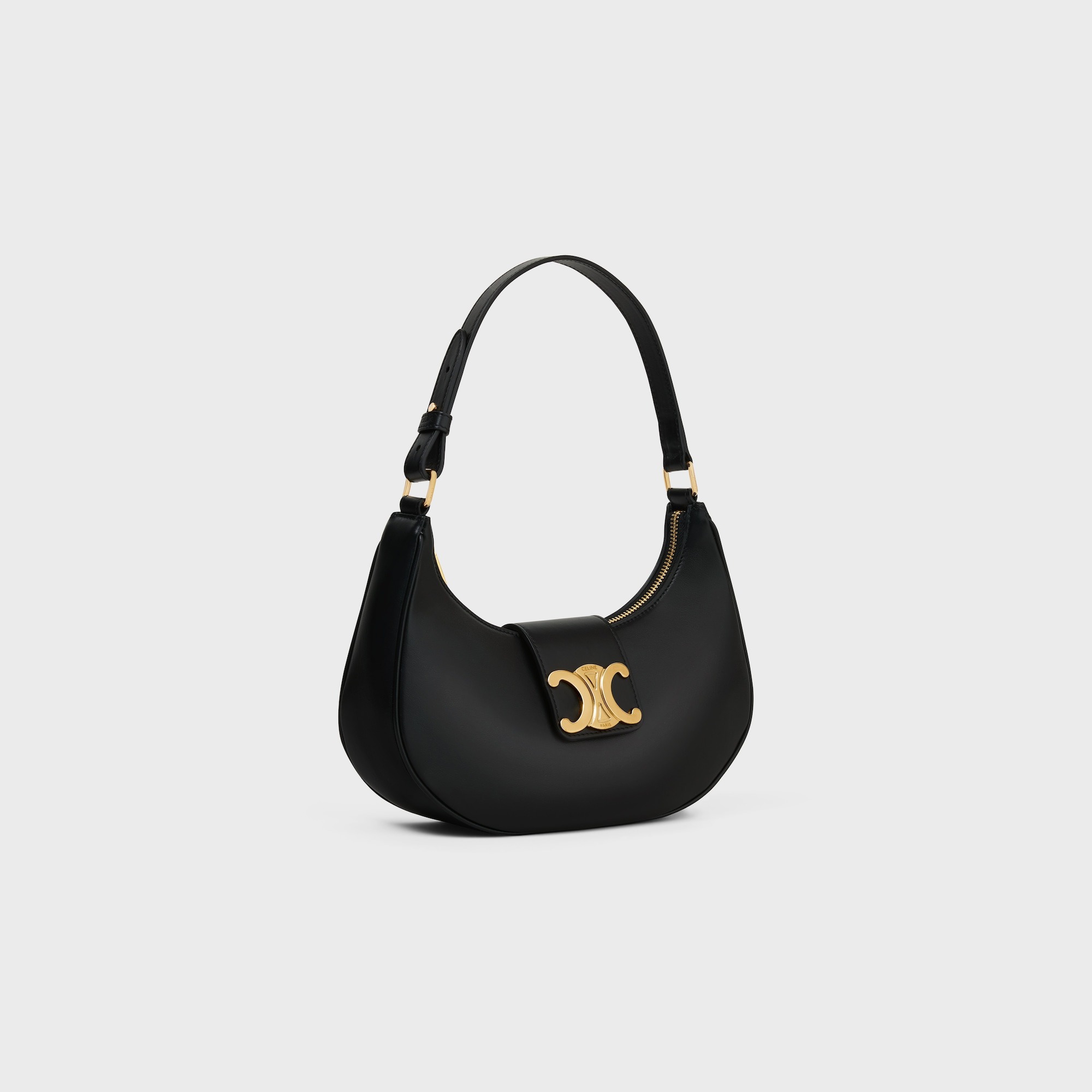Ce1i*e Medium Ava Triomphe Bag Black For Women 114493DGQ.38NO