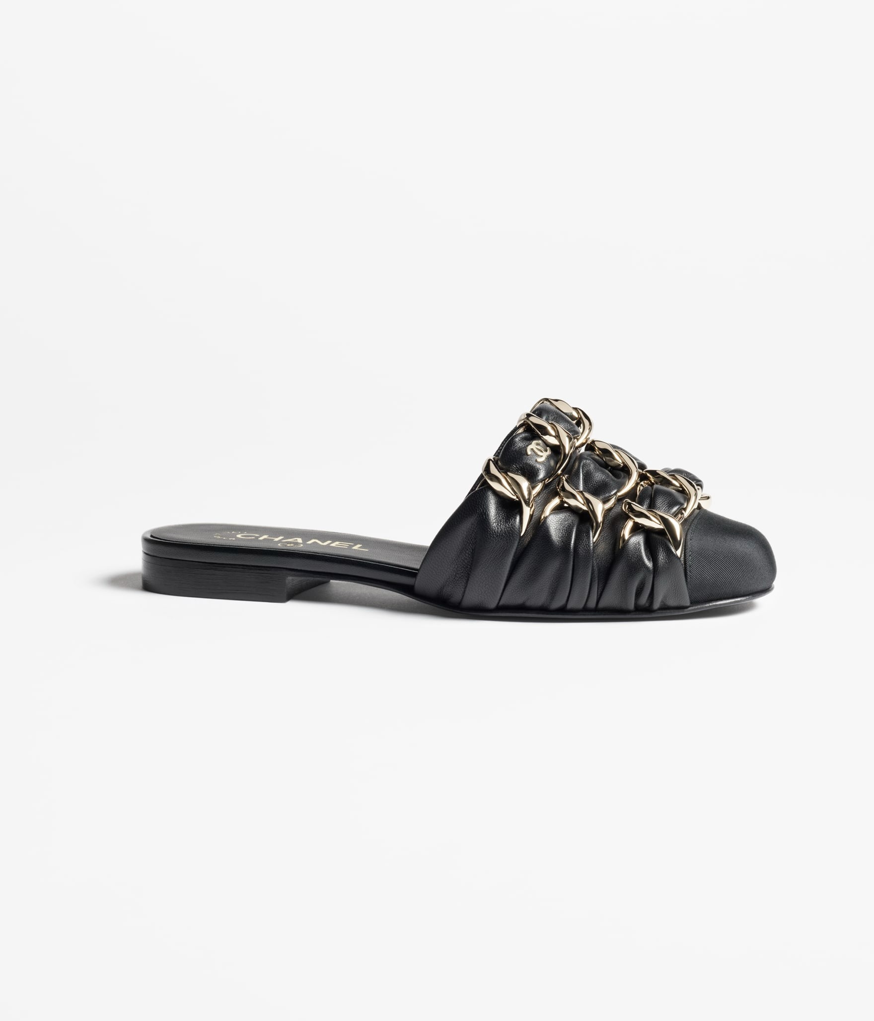 Ch**el Mules Black 15mm For Women – G46653-B21755-94305