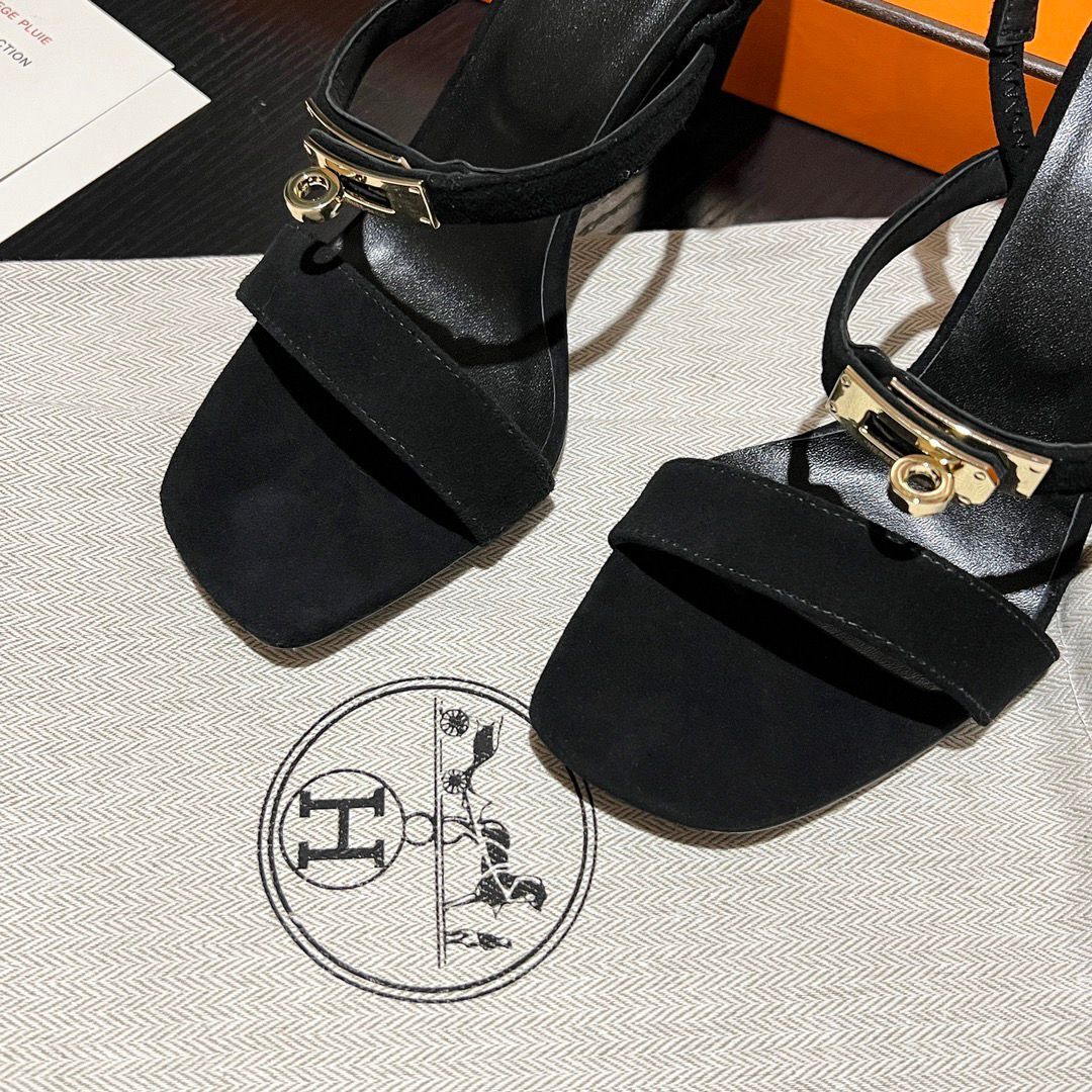H**me5 Glamour 75 Sandal Aphrodite Black For Women