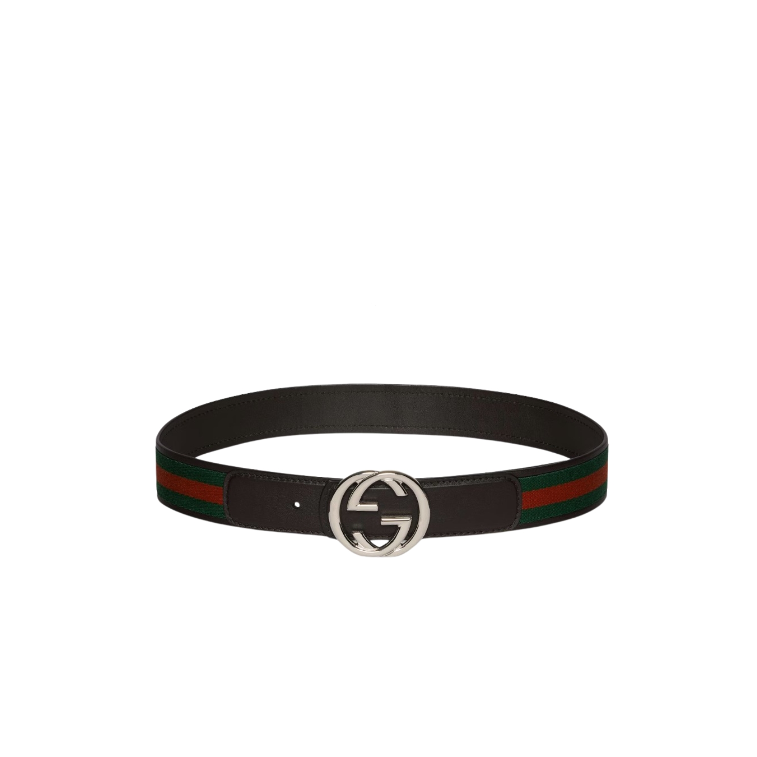 Gvc*1 Reversible Belt With Interlocking G Buckle Green/Red 38mm For Men 849862 CWLST 2054