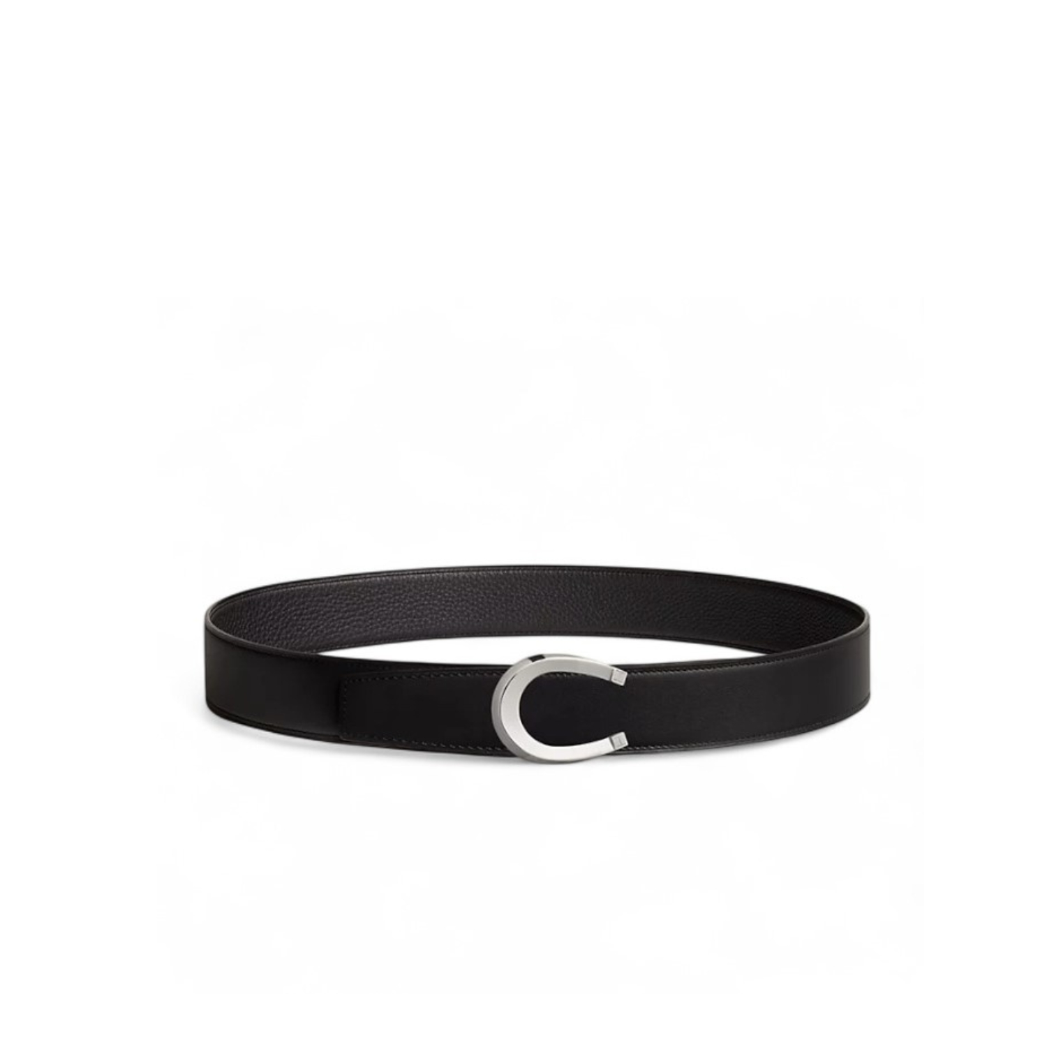 H**me5 Luck Belt Buckle Reversible Leather Strap 38mm Noir For Men H010412CK05