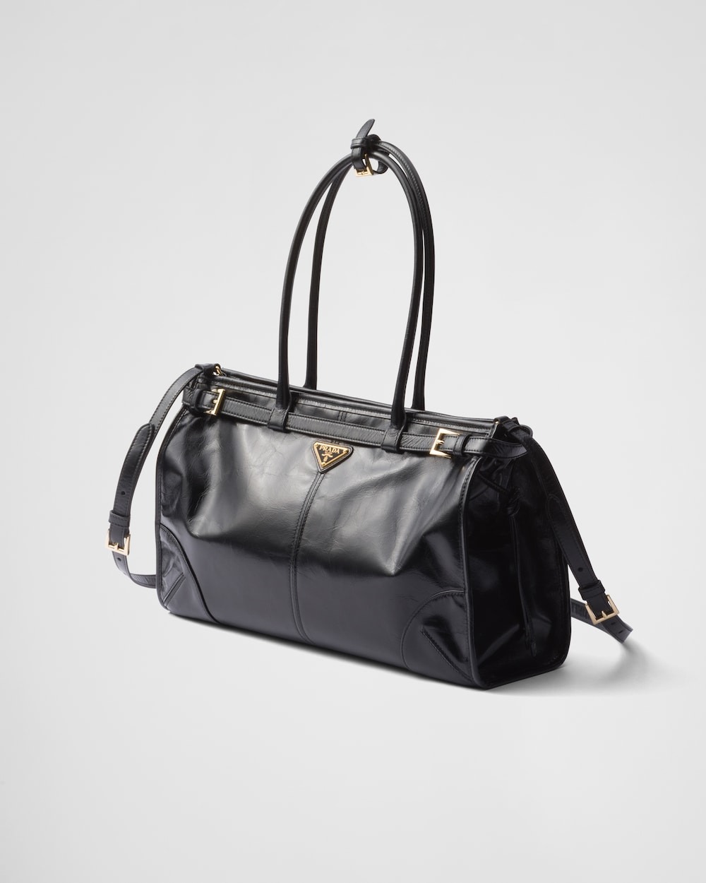 Pra*a Bonnie Large Handbag Bag Black 38cm/15in – 1BA433_2CYR_F0002_V_MOO