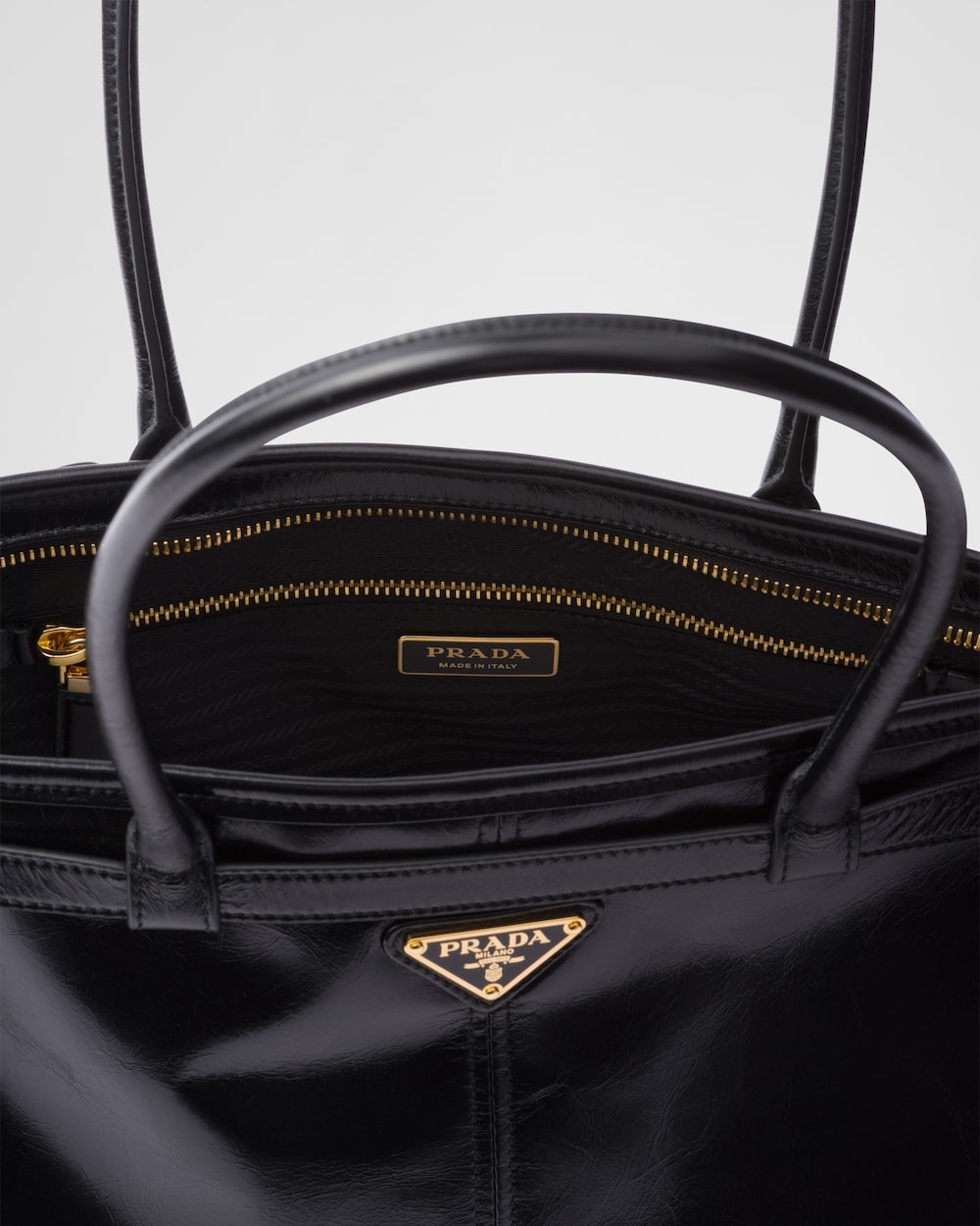 Pra*a Bonnie Large Handbag Bag Black 38cm/15in – 1BA433_2CYR_F0002_V_MOO