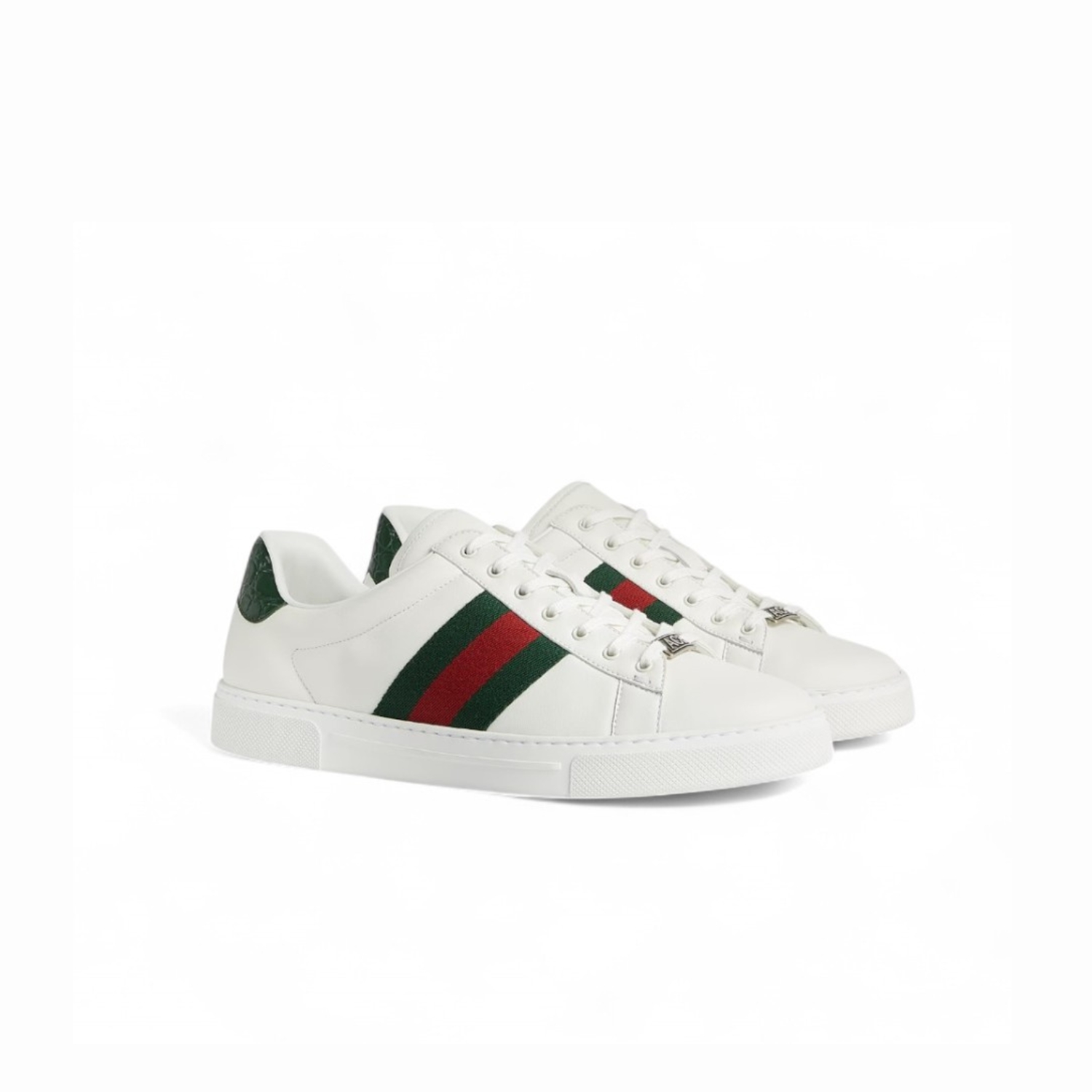 Gvc*1 Ace Sneaker With Web White For Men 757892 AACAG 9055