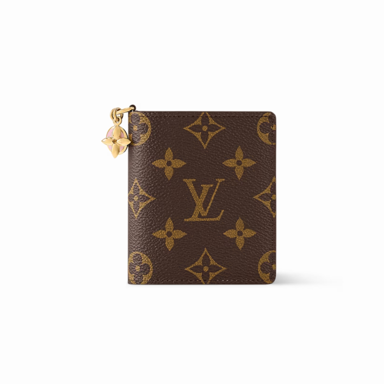 L0vis Vvtt0n LV Charms Pocket Wallet Monogram/Pink For Women 3.9in/10cm M14718