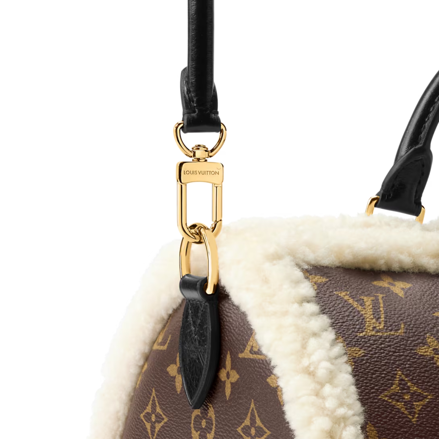 [True-to-ORIGINAL] L0vis Vvtt0n Speedy Soft 30 Teddy Monogram Shearling For Women 11.8in/30cm M26326
