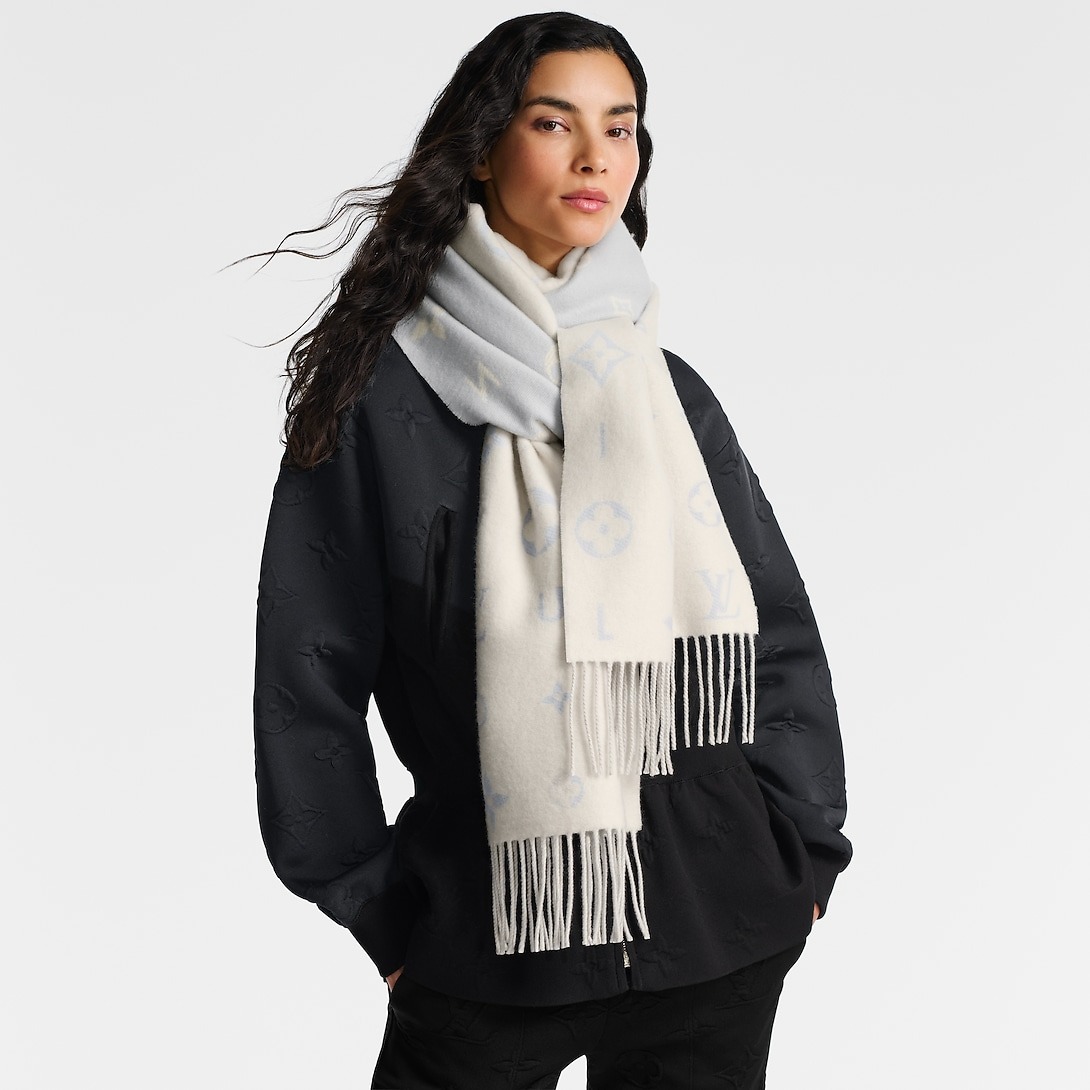 L0vis Vvtt0n Reykjavik 2.0 Scarf Light Grey For Women 94.5in/240cm M97659
