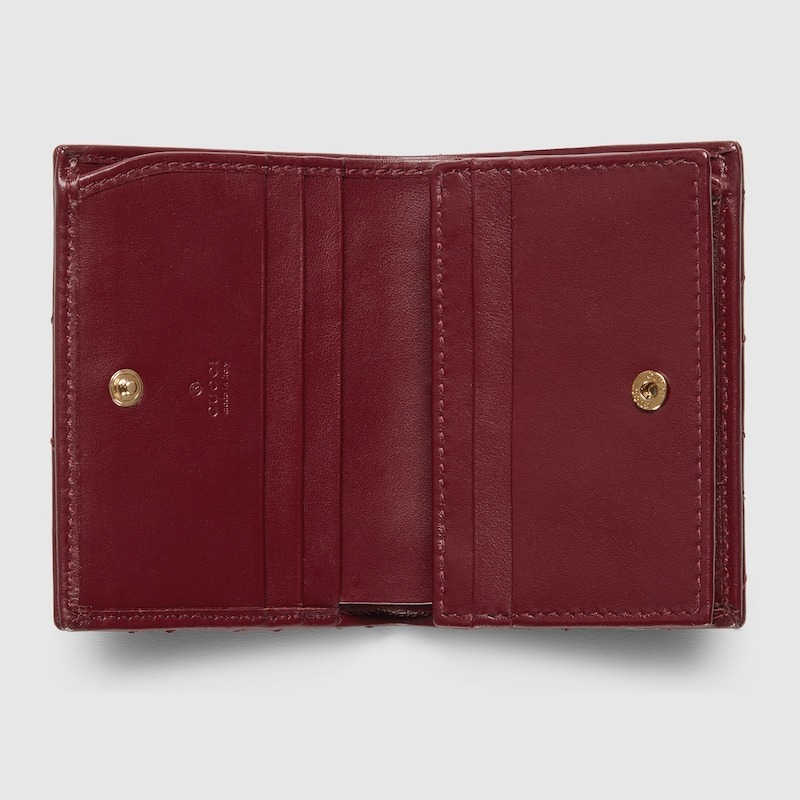 Gvc*1 Marmont Small Wallet Rosso Ancora Red For Women 4.5in/11cm 466492 DTDHV 6207