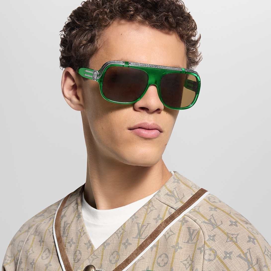 L0vis Vvtt0n 1.0 Millionaires Sunglasses Green For Men Z3020W