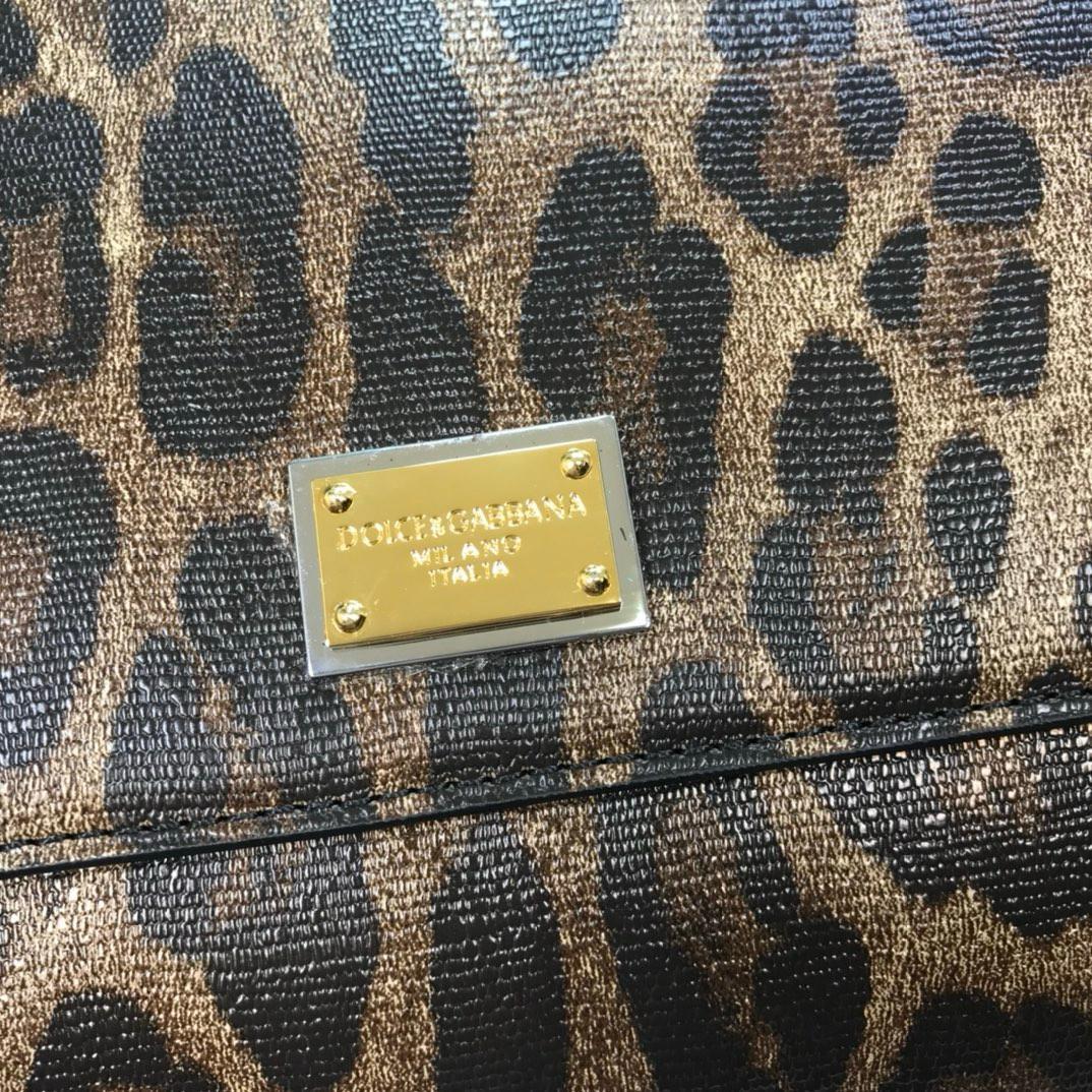 Dolce & Gabbana Sicily Bag In Leopard-Print Pony Hair Multicolour For Women 10.2in/26cm DG