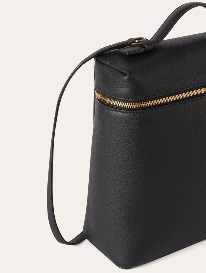 [True-to-ORIGINAL]L0r0 P1ana Extra Pocket Backpack Black  For Women 9.1 in/ 23 cm FAN4041 8000