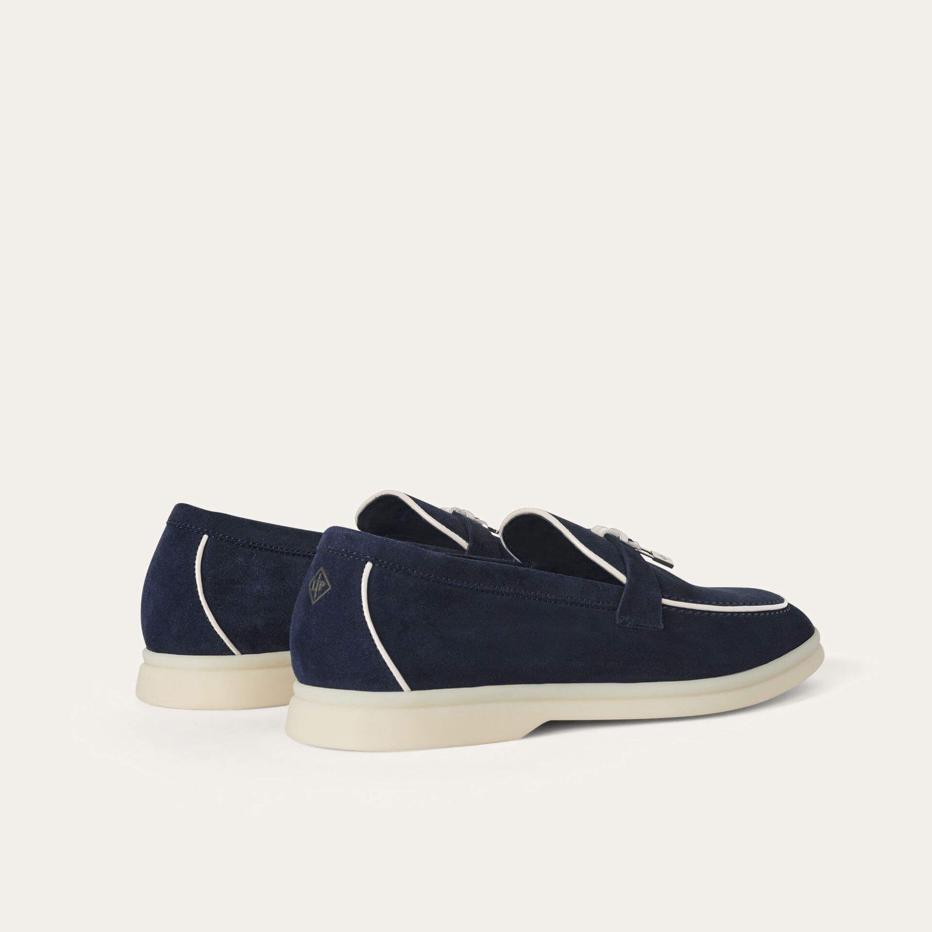 L0r0 P1ana Summer Charms Walk Loafers Navy Blue For Women – FAL5899 W000