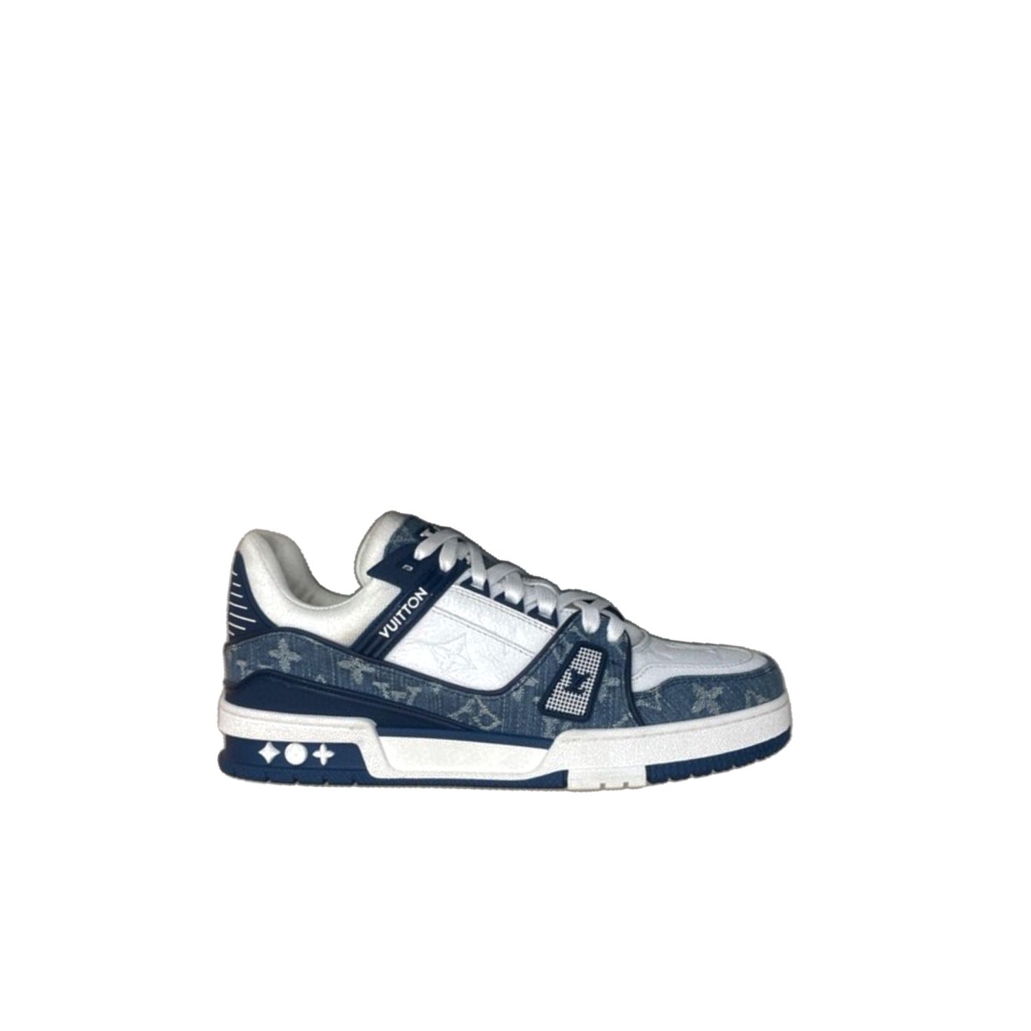 L0vis Vvtt0n Trainer Sneaker Monogram Canvas Blue Virgil Abloh For Men LV