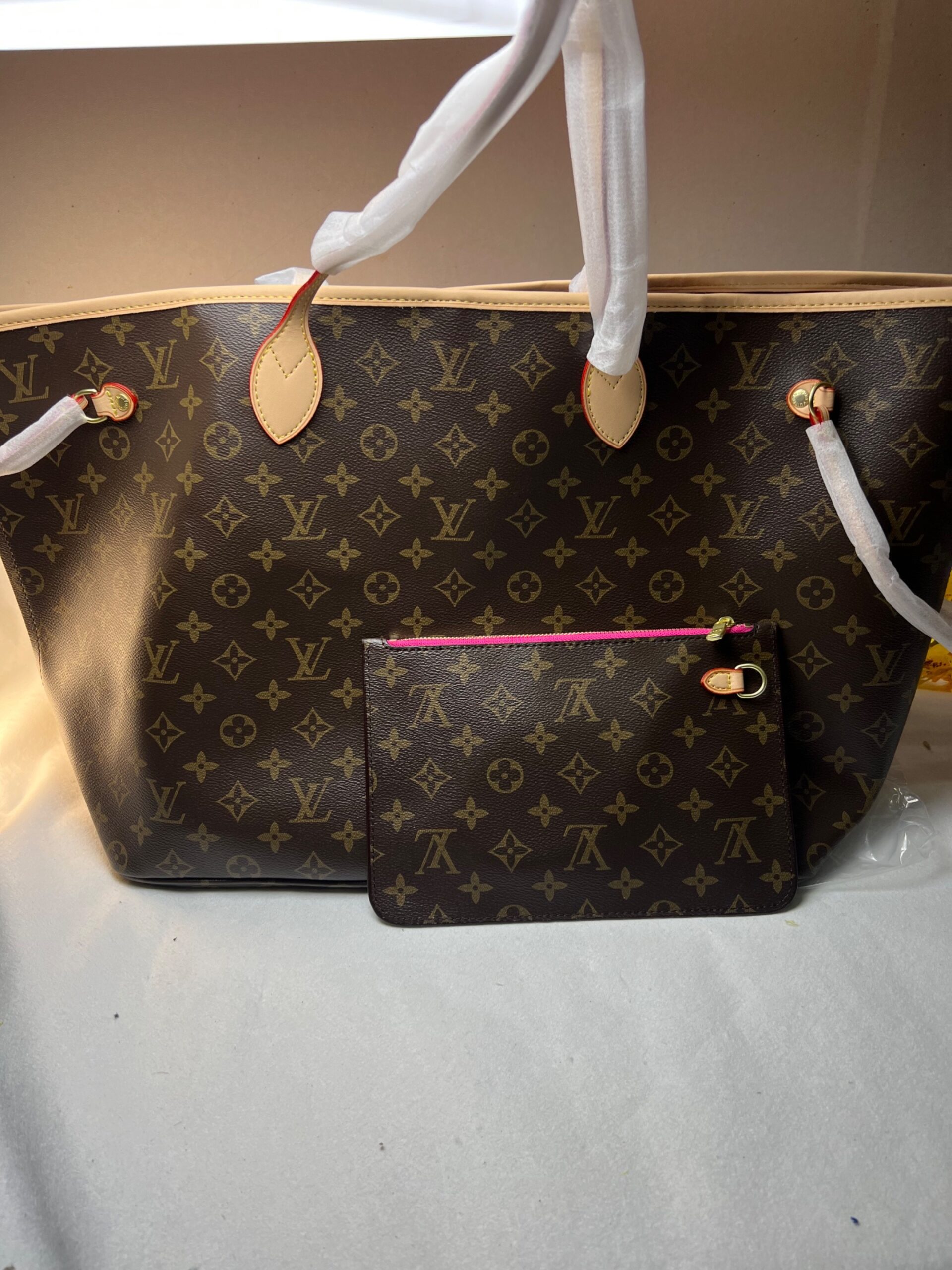 L0vis Vvtt0n Neverfull GM Tote Bag Monogram Canvas Pivoine Pink For Women, Women’s Handbag, Shoulder Bags 15.7in/39cm LV M41180