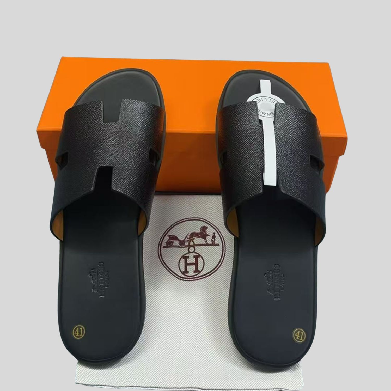 H**me5 Izmir Sandal Black For Men H041141ZH01425