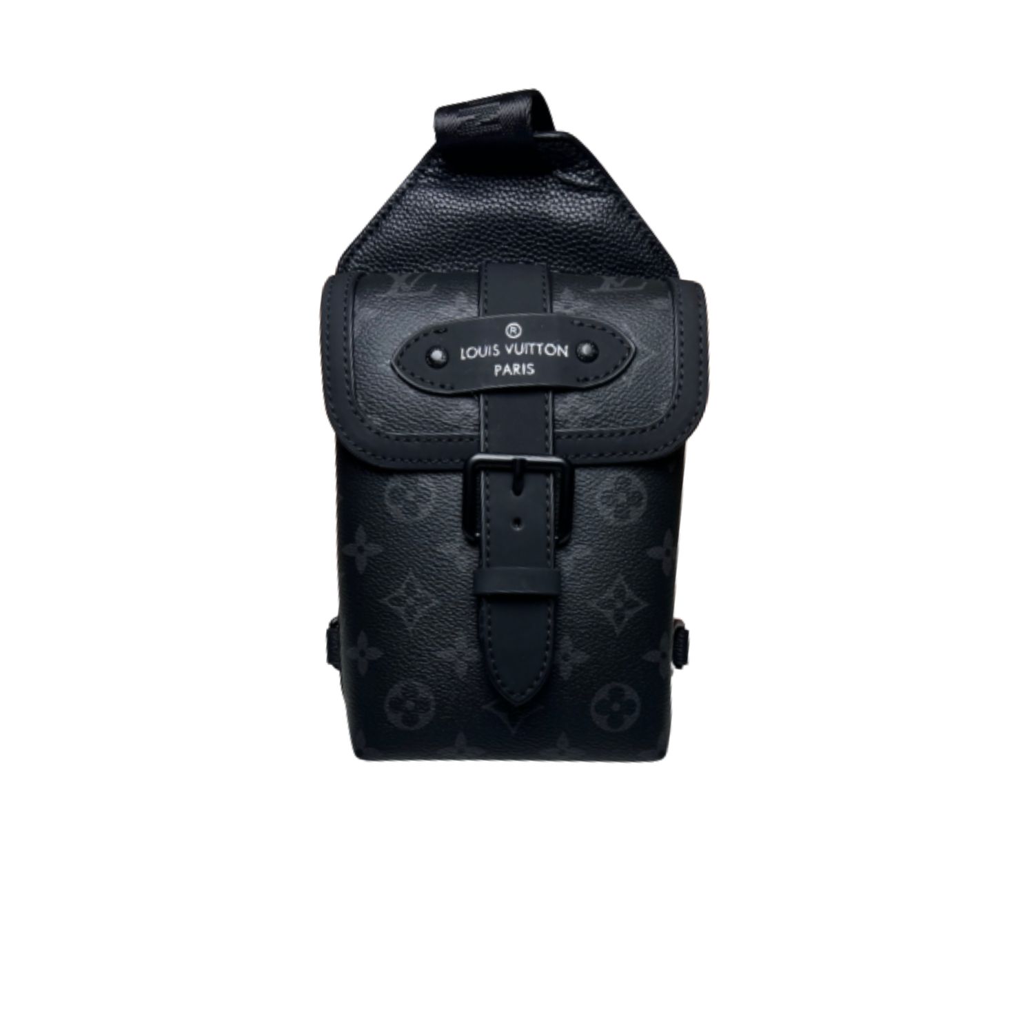L0vis Vvtt0n Saumur Slingbag Monogram Eclipse Black For Men, Men’s Bags, Crossbody Bags 7.1in/18cm LV M45912