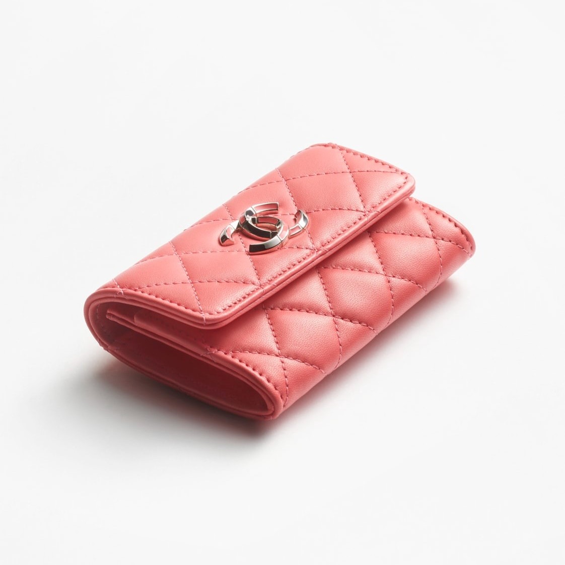Ch**el Flap Card Holder Pink For Women 4.4in/11.3cm AP4194 B17694 NZG80