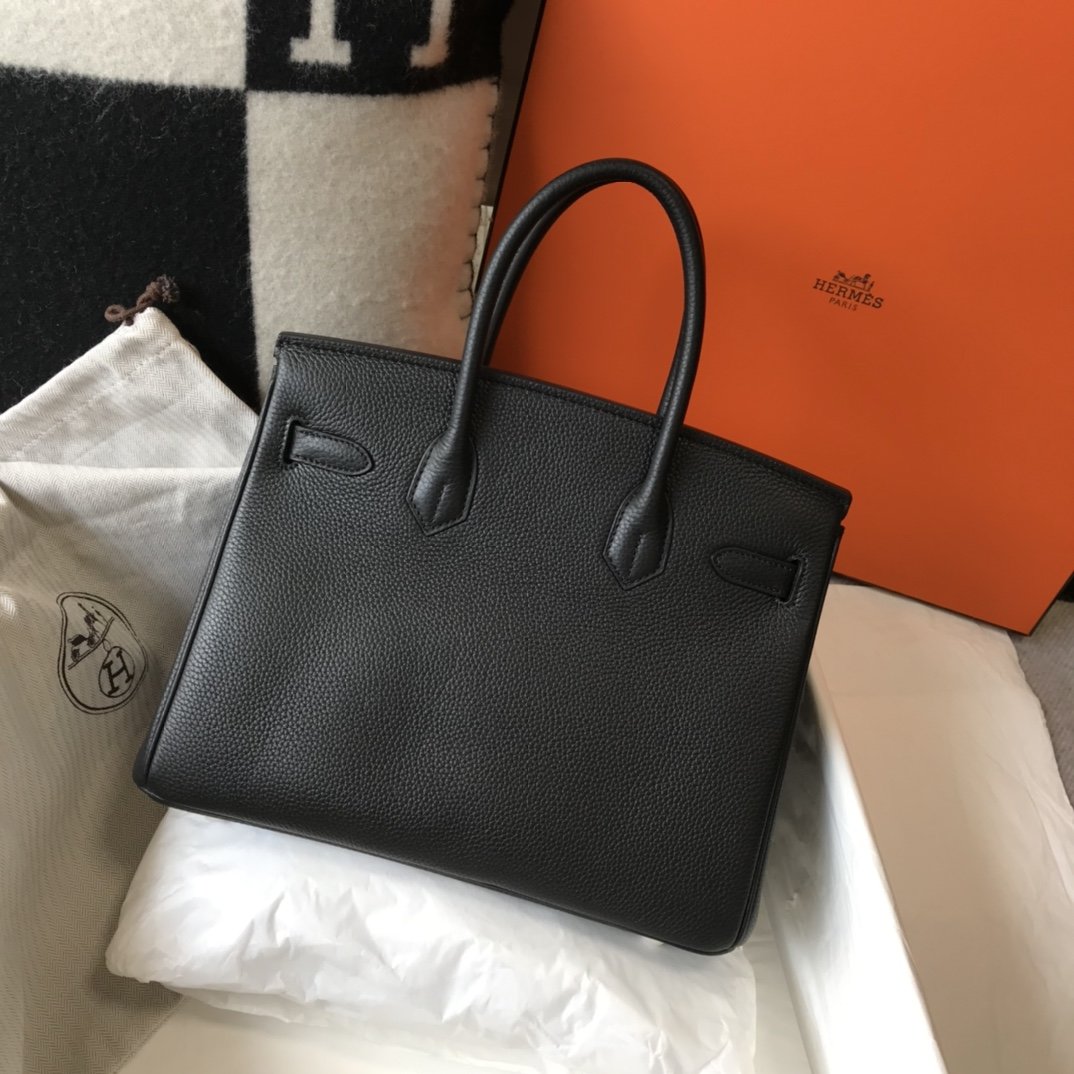 H**me5 Birkin Black Togo Gold Hardware Bag For Women, Women’s Handbags, Shoulder Bags 30cm/12in