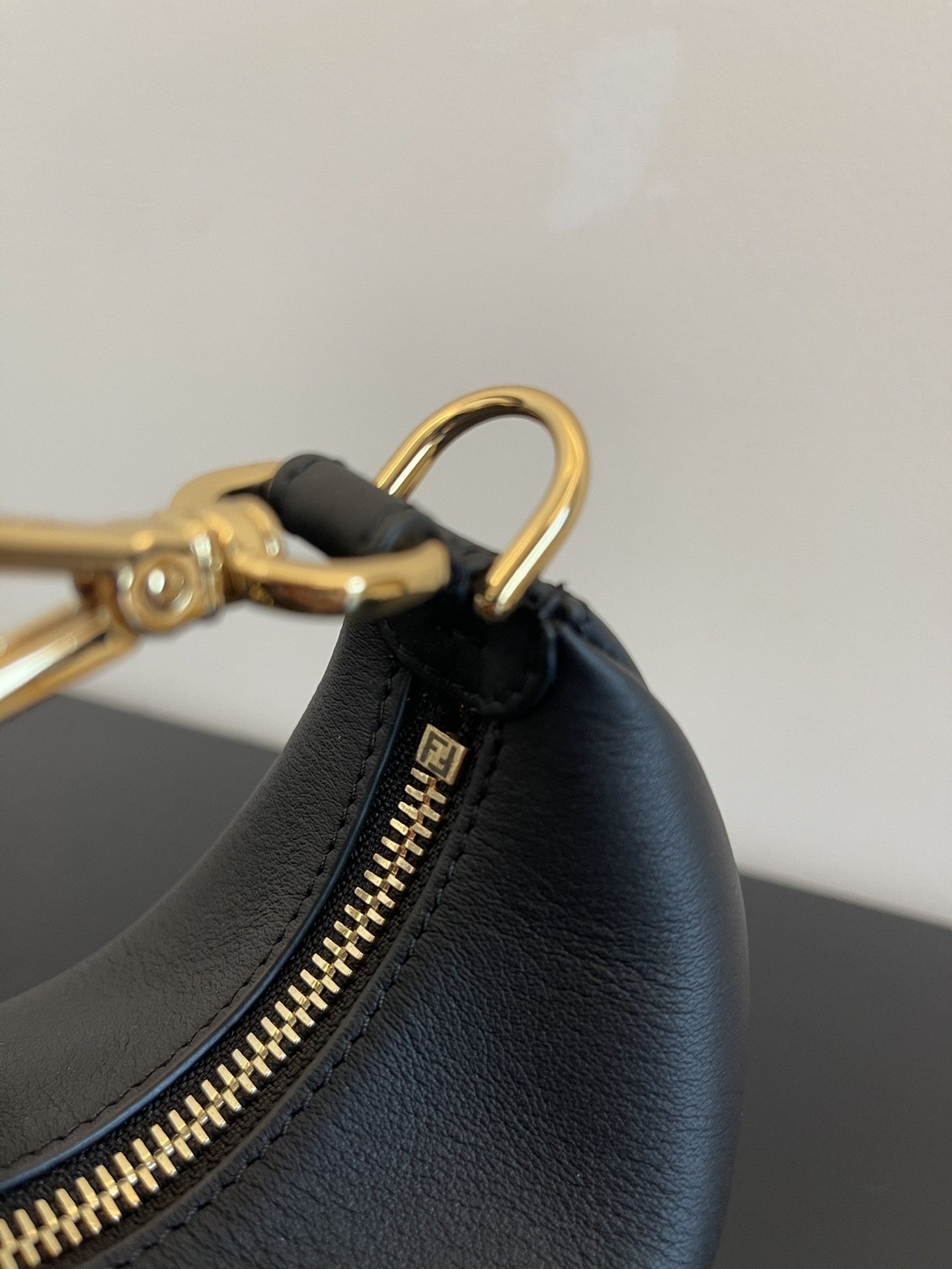 F**di Nano F**digraphy Black For Women, Women’s HandBags 6.7in/17cm FF 8BR798A5DYF1HEJ