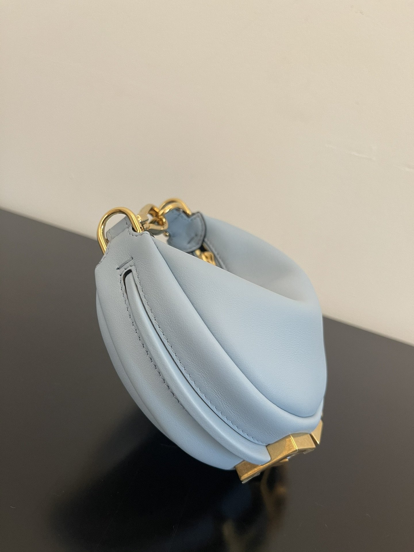 F**di Nano F**digraphy Blue For Women, Women’s HandBags 6.7in/17cm FF 7AS089