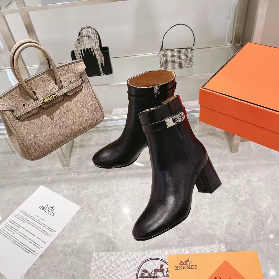 H**me5 Saint Germain Ankle Boots Black For Women, Women’s Shoes H182102Z 02360