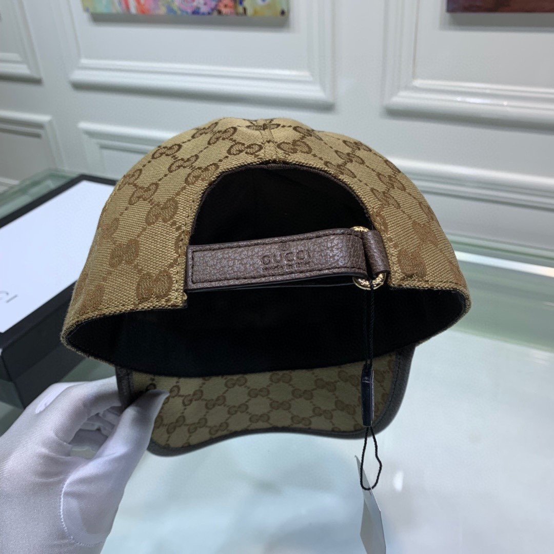 Gvc*1 Canvas Baseball Hat Brown GG Hat