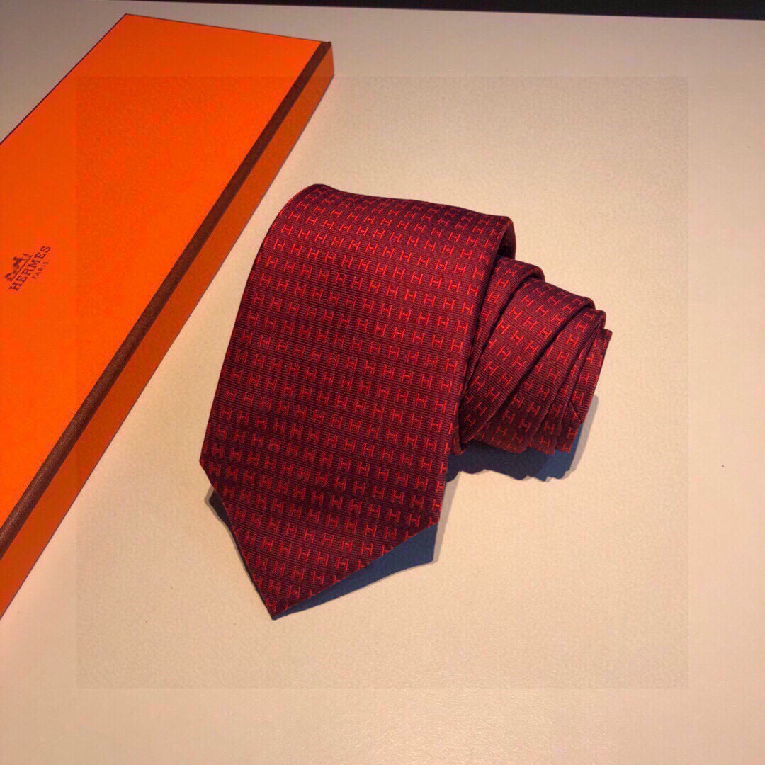 H**me5 Faconnee H Tie Cardinal H**me5 Men Tie H030189T 44