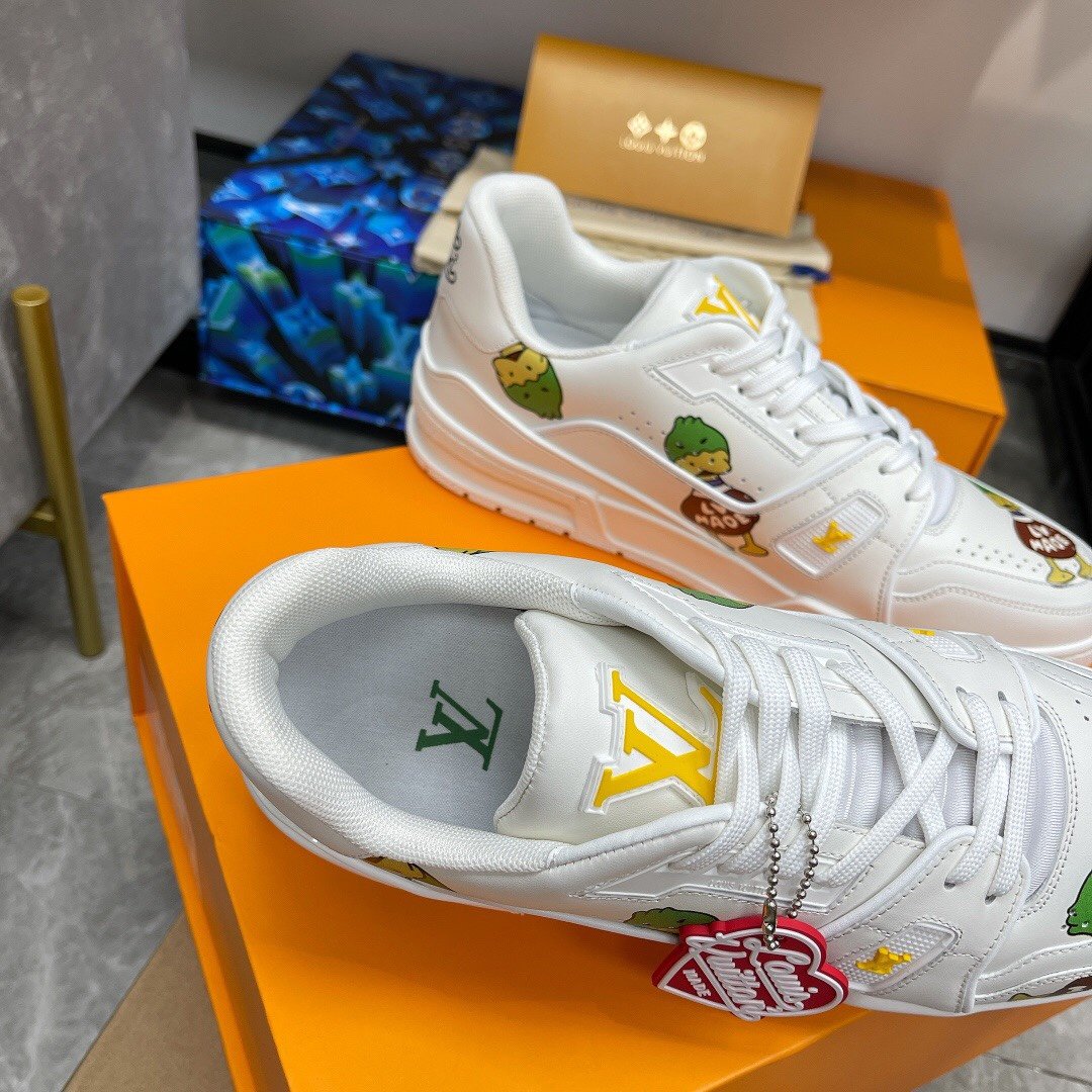 L0vis Vvtt0n Trainer Sneaker White Nigo/Virgil Abloh For Men LV 1A9JC5