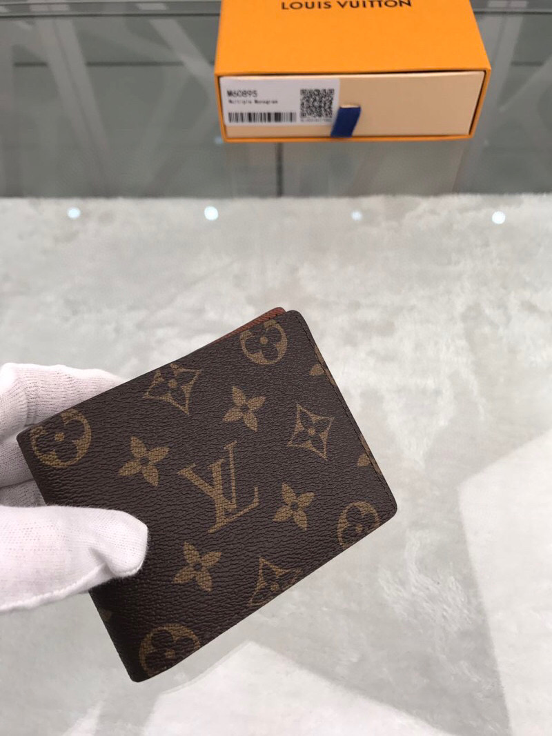 L0vis Vvtt0n Multiple Wallet Monogram Canvas For Men, Men’s Wallet 4.5in/11.5cm LV M60895