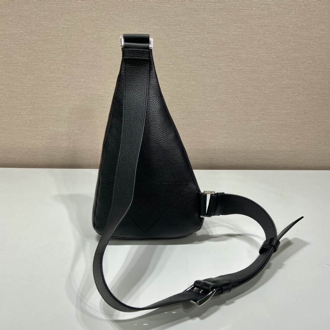 [True-to-ORIGINAL] Pra*a Cross Bag Black For Women, Women’s Bags 12.6in/32cm 2VZ098_2BBE_F0002_V_OLO