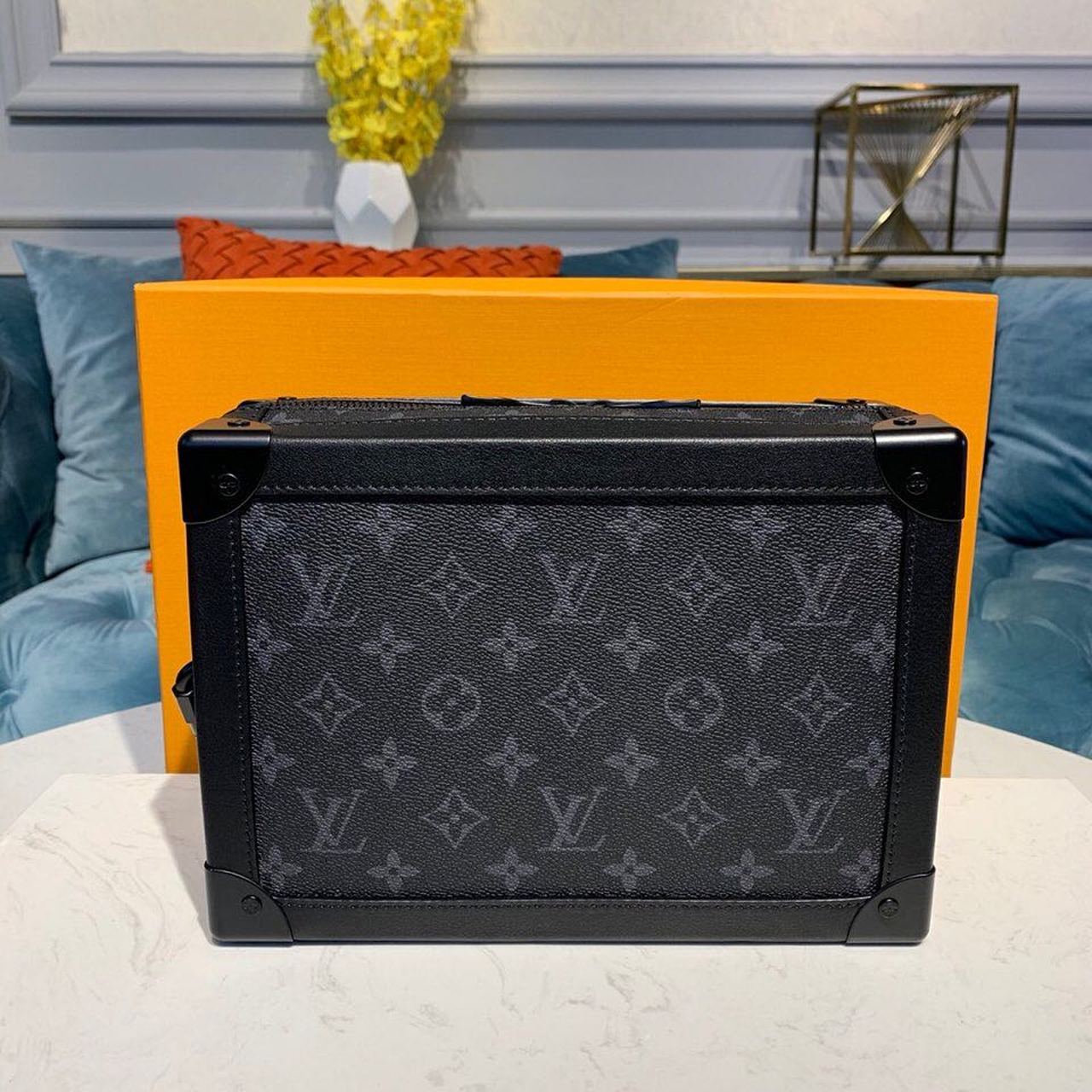 L0vis Vvtt0n Soft Trunk Monogram Eclipse Canvas For Men, Men’s Bags 9.8in/25cm LV M44730