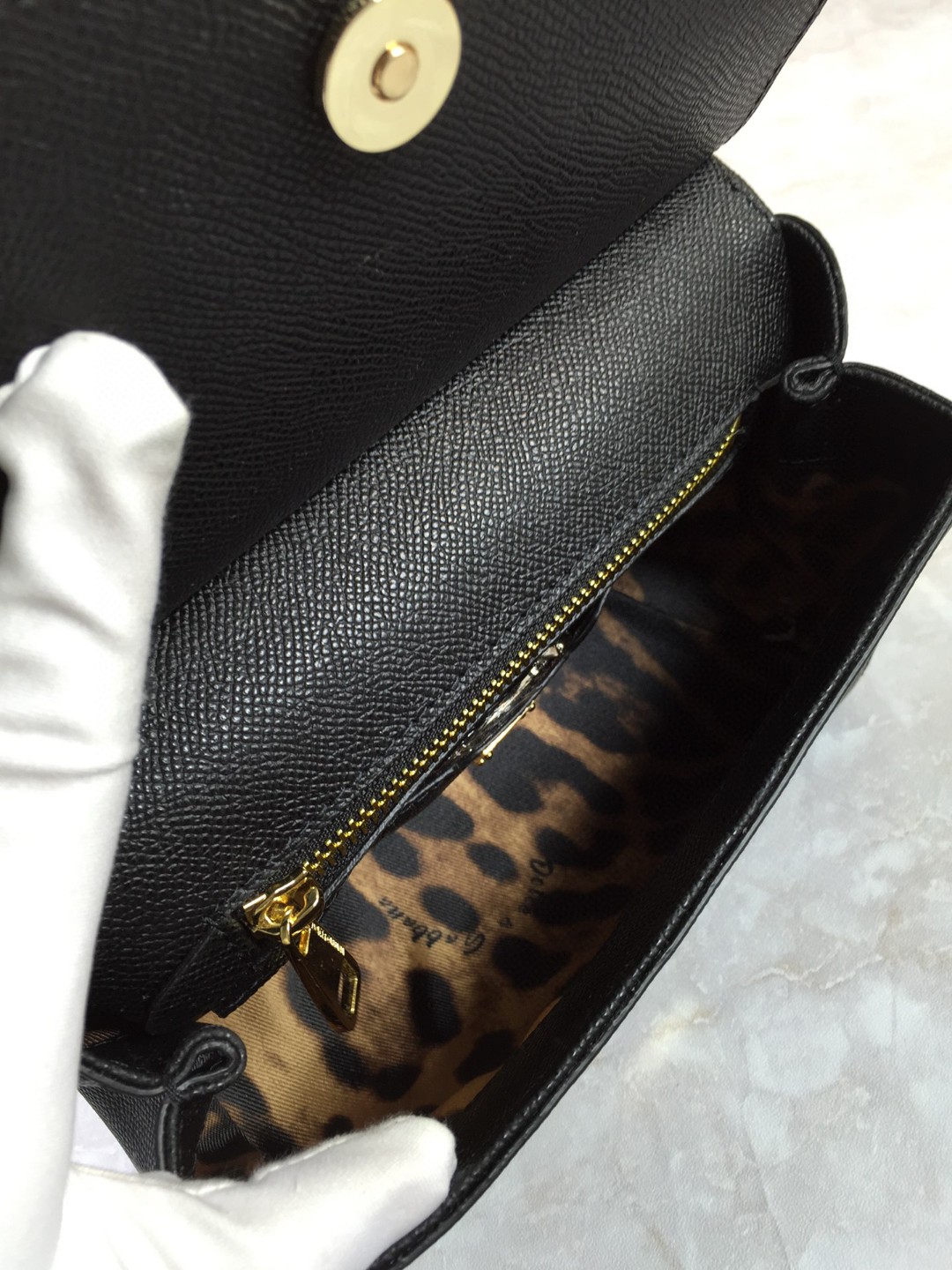 Dolce & Gabbana Medium Sicily Handbag In Dauphine Black For Women 10.2in/26cm DG BB4347A100180999