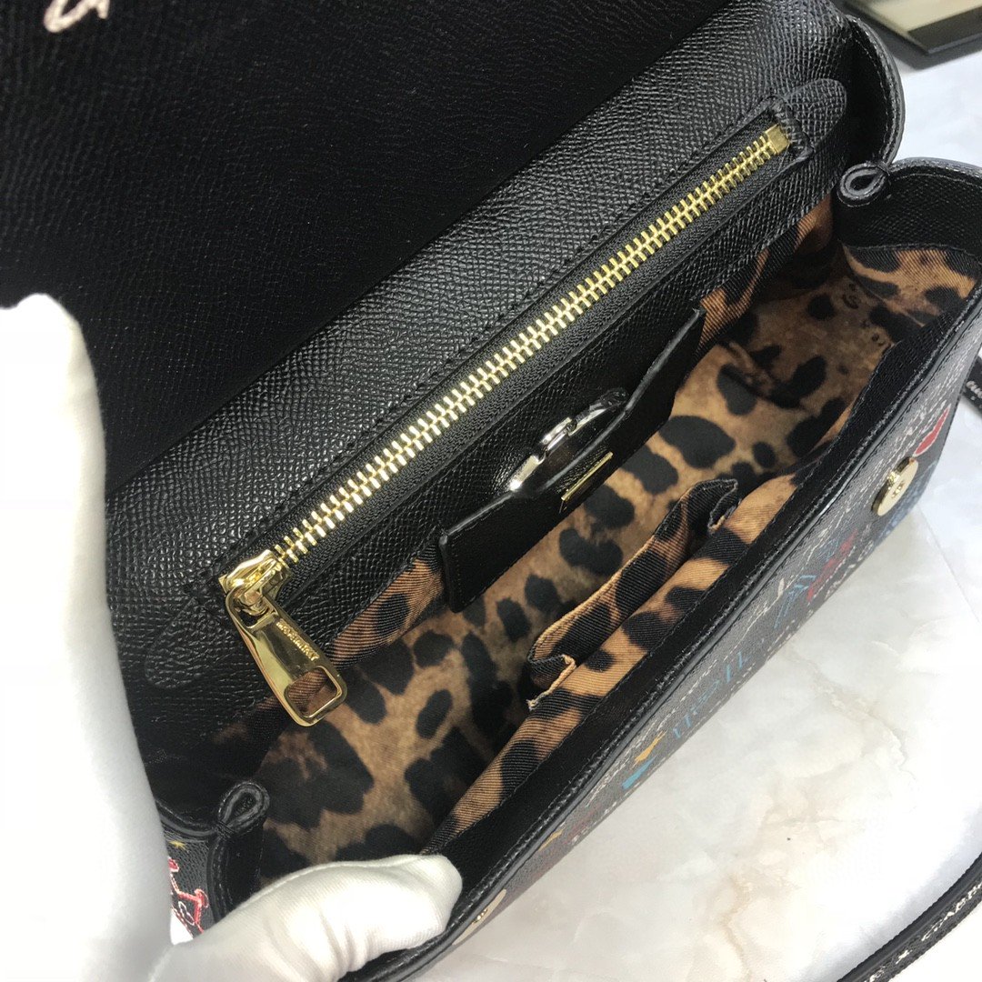 Dolce & Gabbana Medium Sicily Handbag In Dauphine Muticolour For Women 10.2in/26cm DG