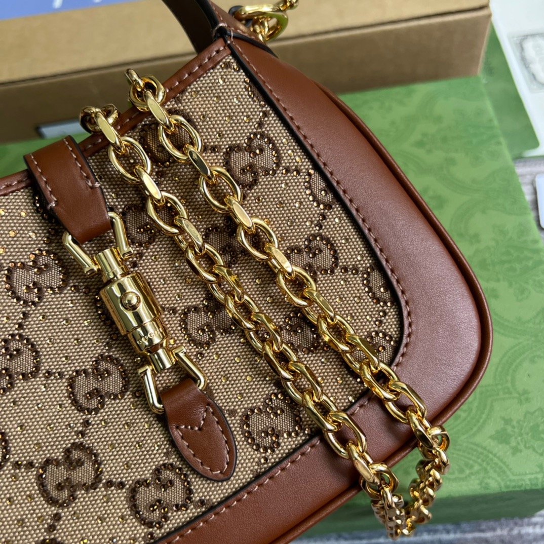 Gvc*1 Jackie 1961 Mini GG Shoulder Bag Beige For Women, Women’s Bags 7.5in/19cm GG 675799 21HRG 2687