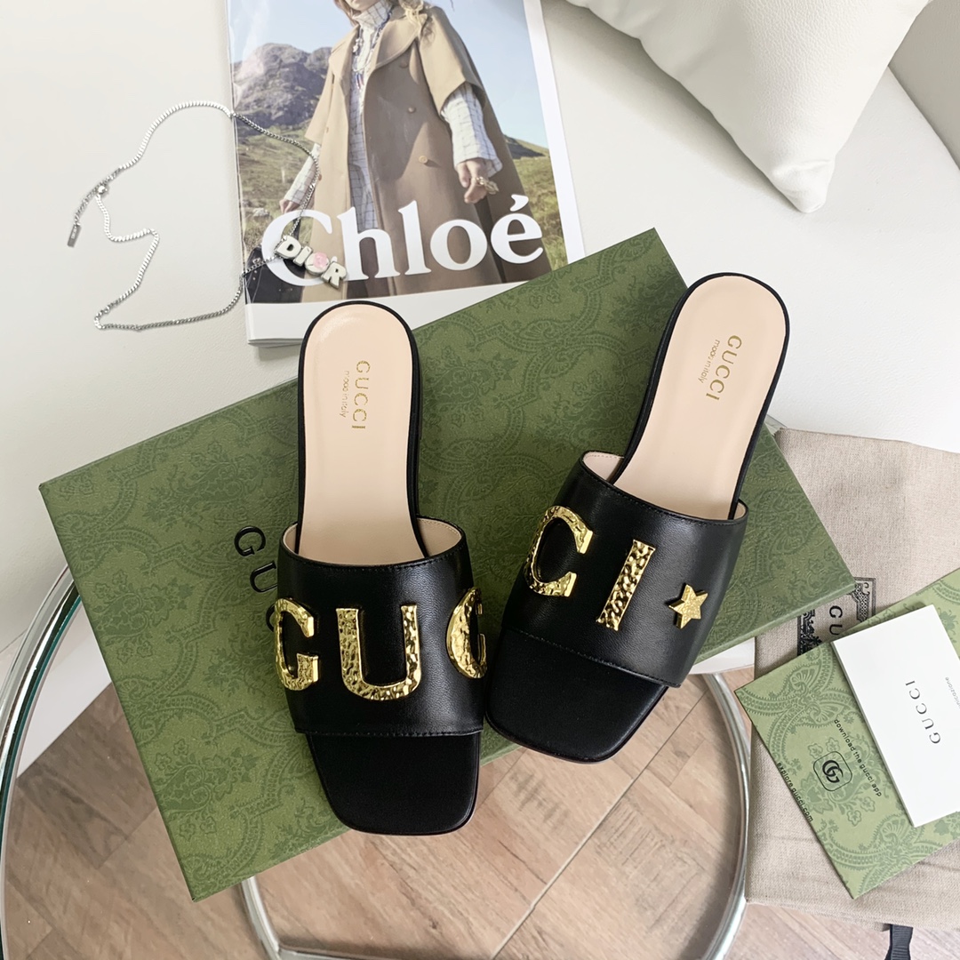 Gvc*1 Women’s ‘Gvc*1’ Slide Black For Women GG